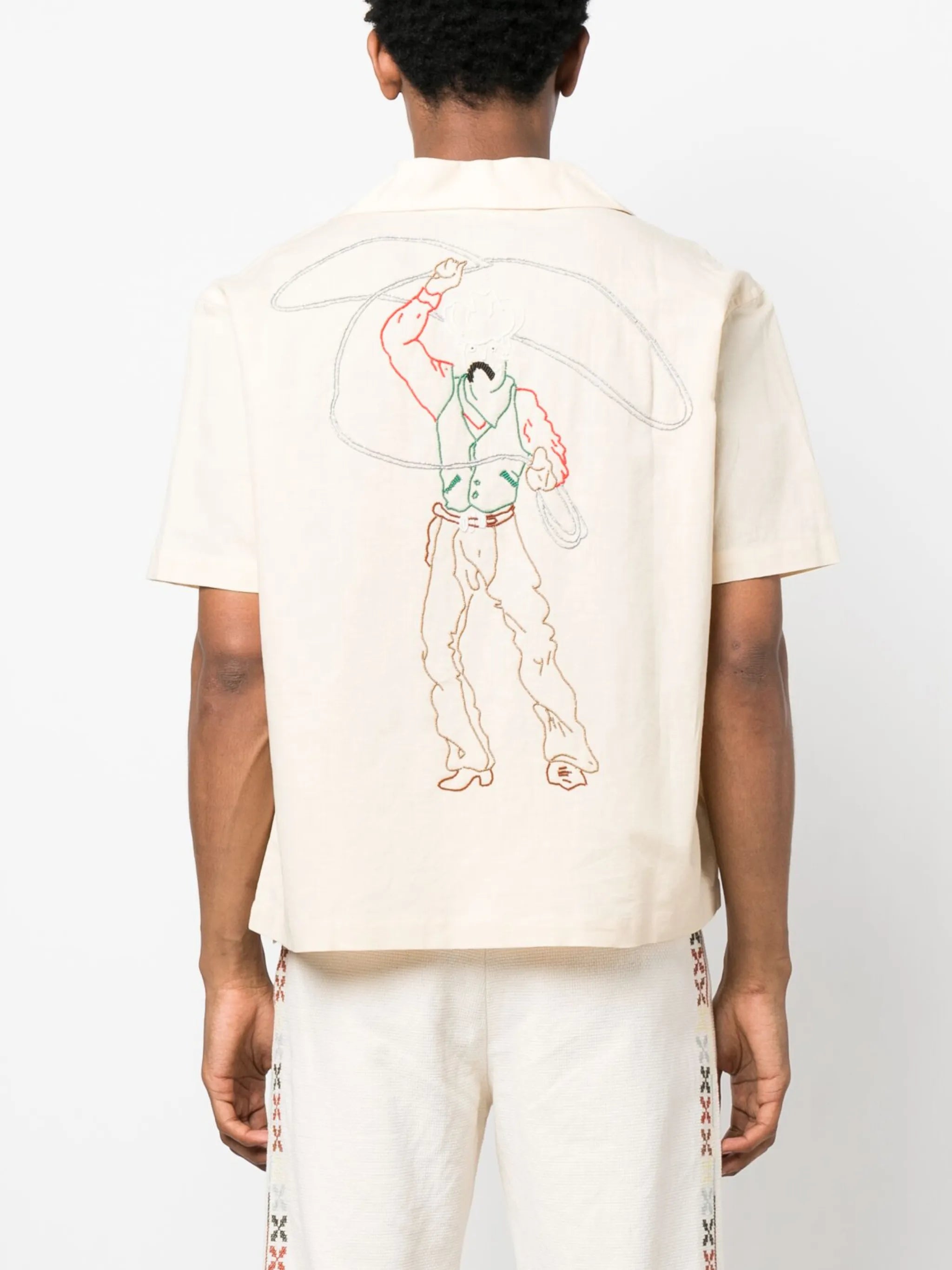Buckaroo bead-embellished shirt