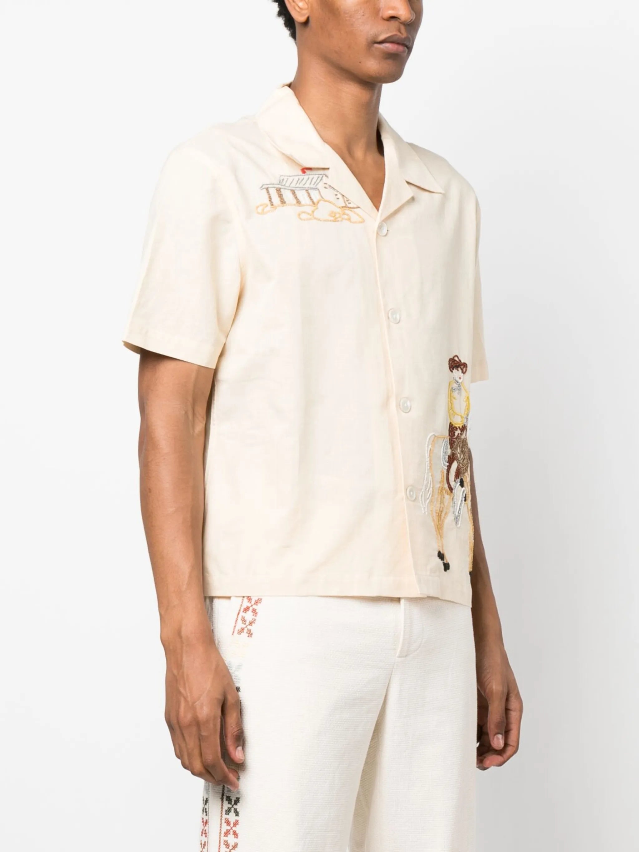 Buckaroo bead-embellished shirt