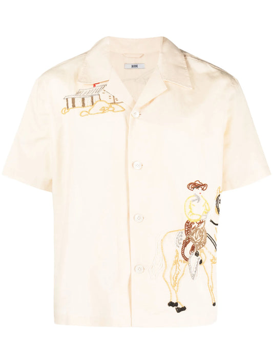 Buckaroo bead-embellished shirt