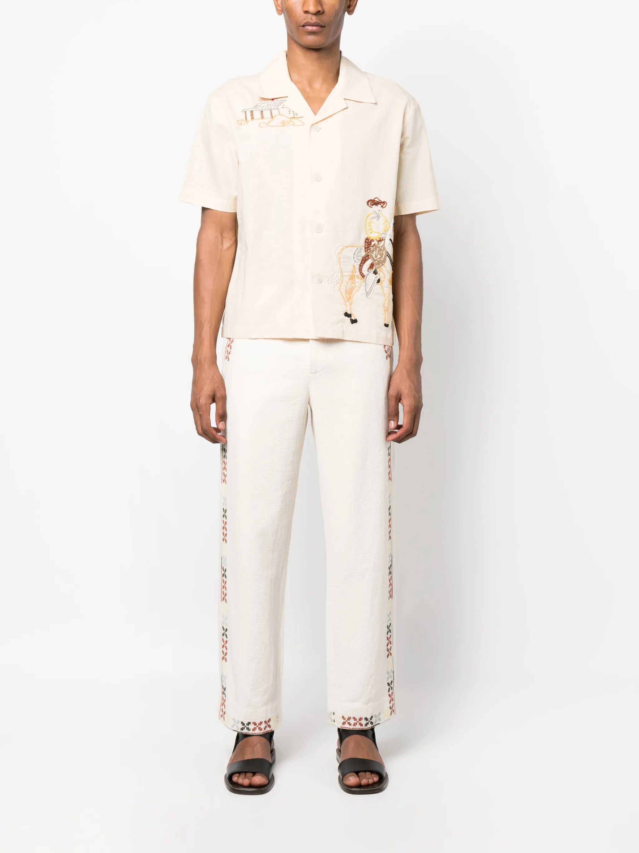 Buckaroo bead-embellished shirt