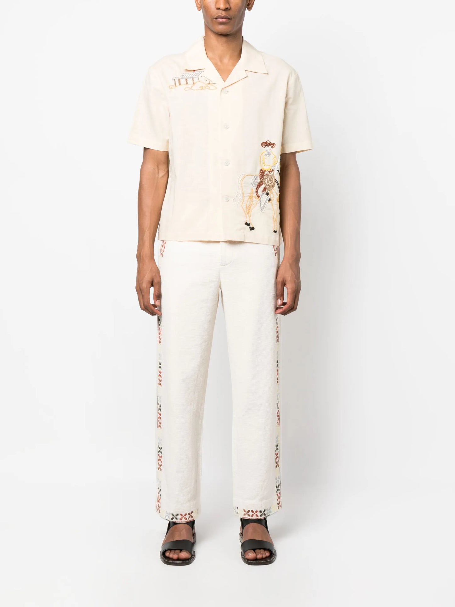 Buckaroo bead-embellished shirt