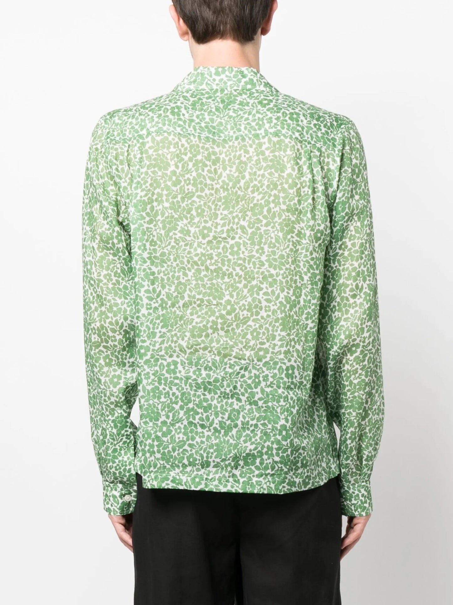 floral-print long-sleeve shirt