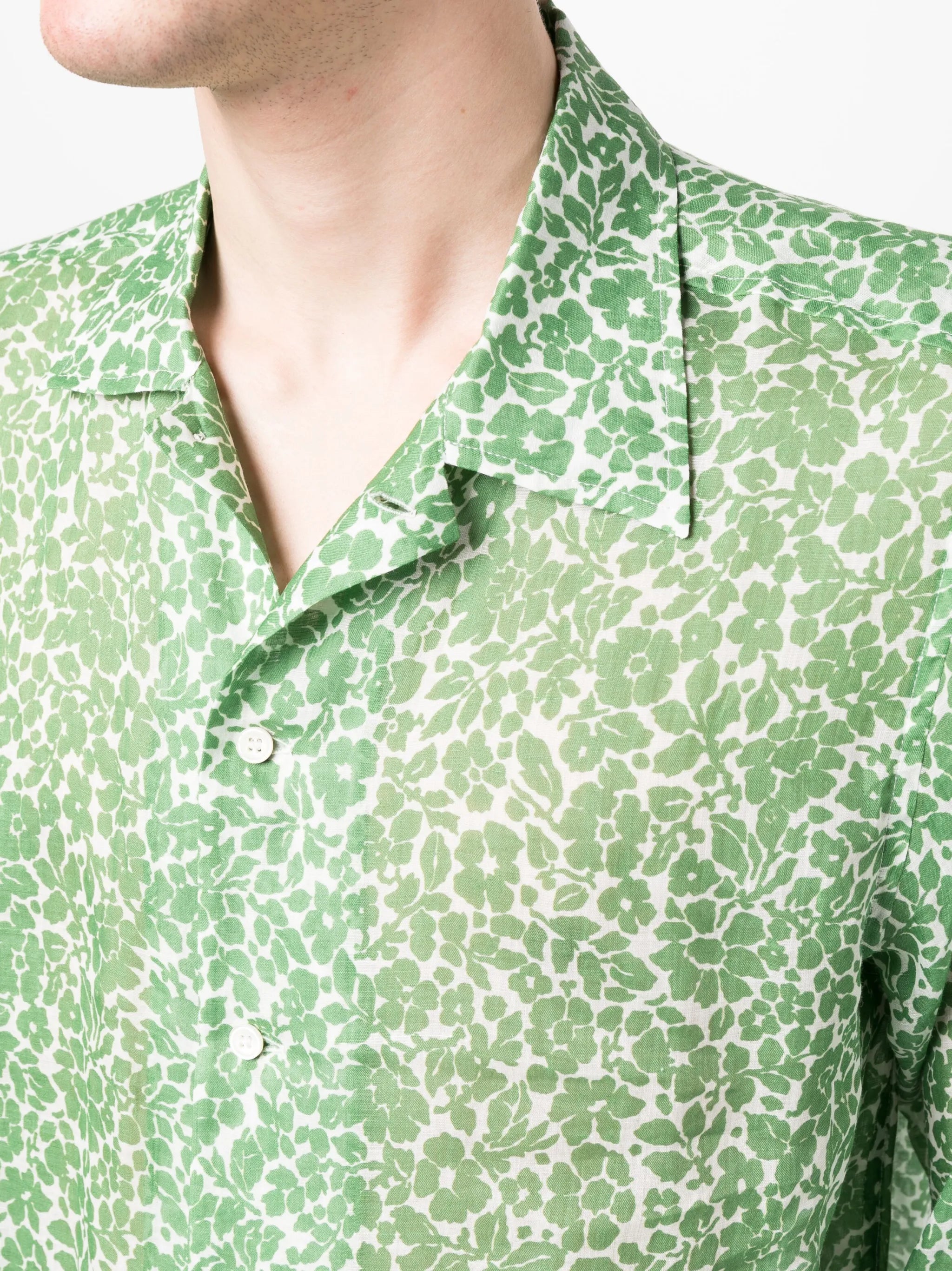 floral-print long-sleeve shirt