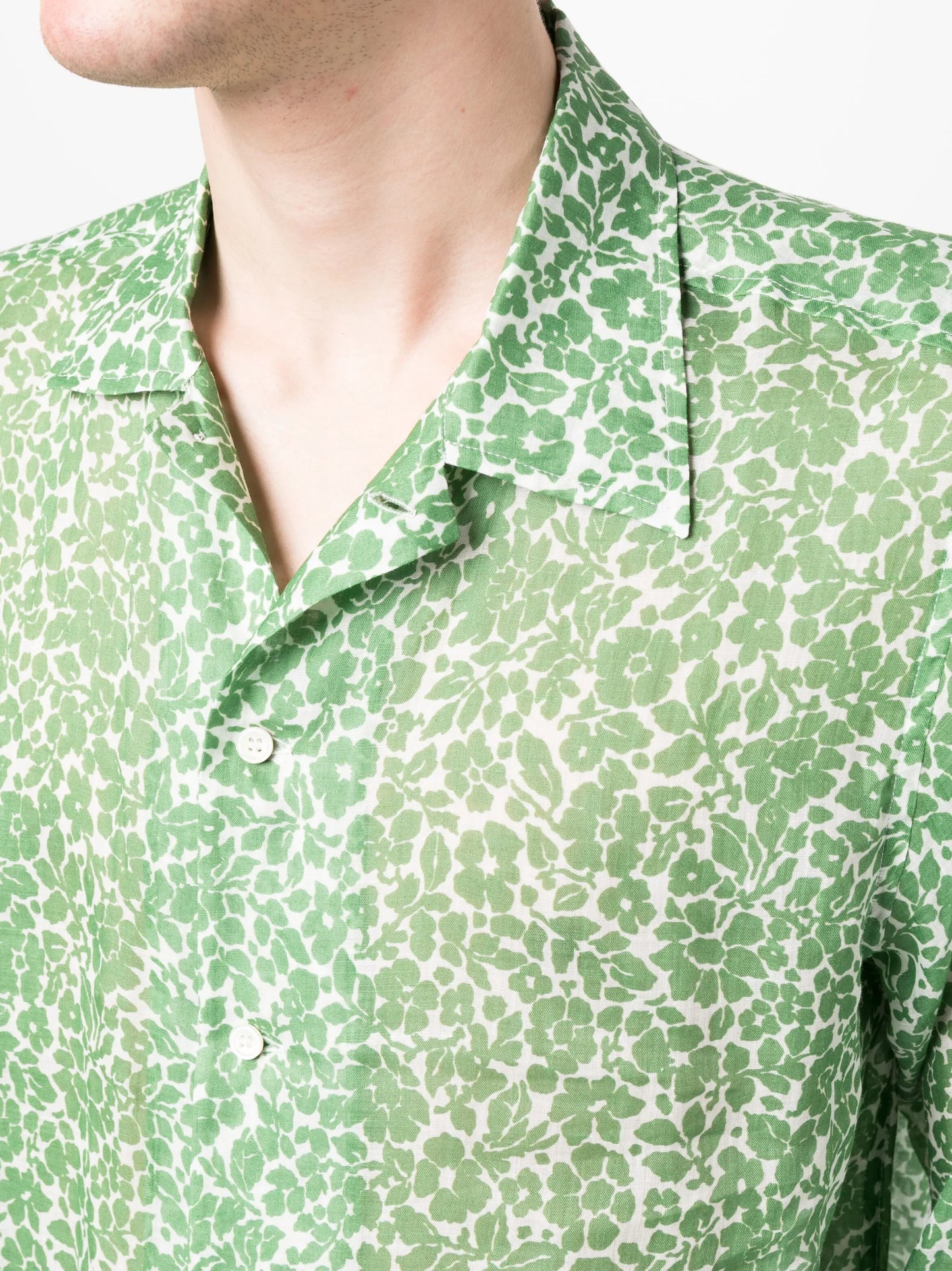 floral-print long-sleeve shirt