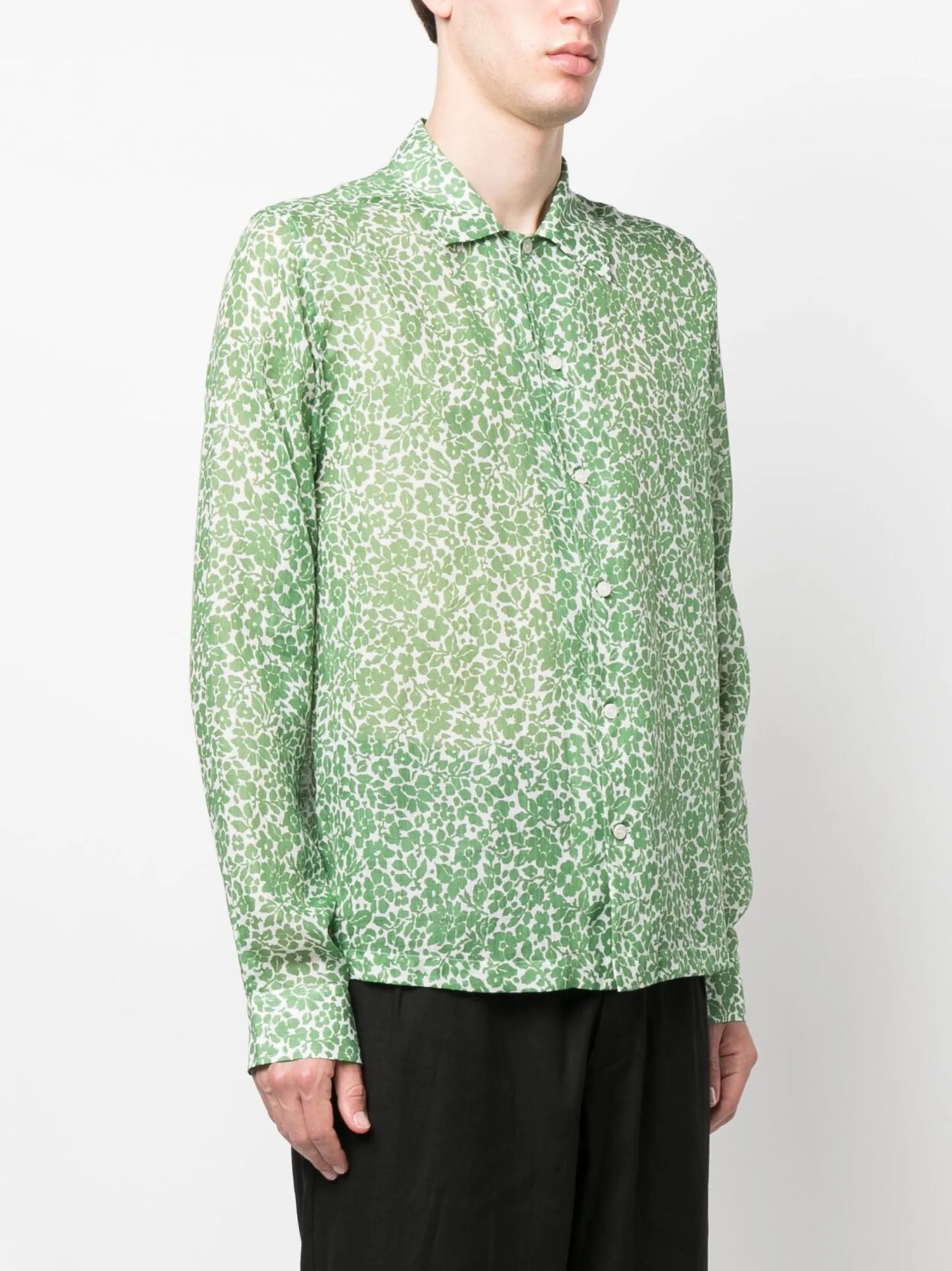 floral-print long-sleeve shirt