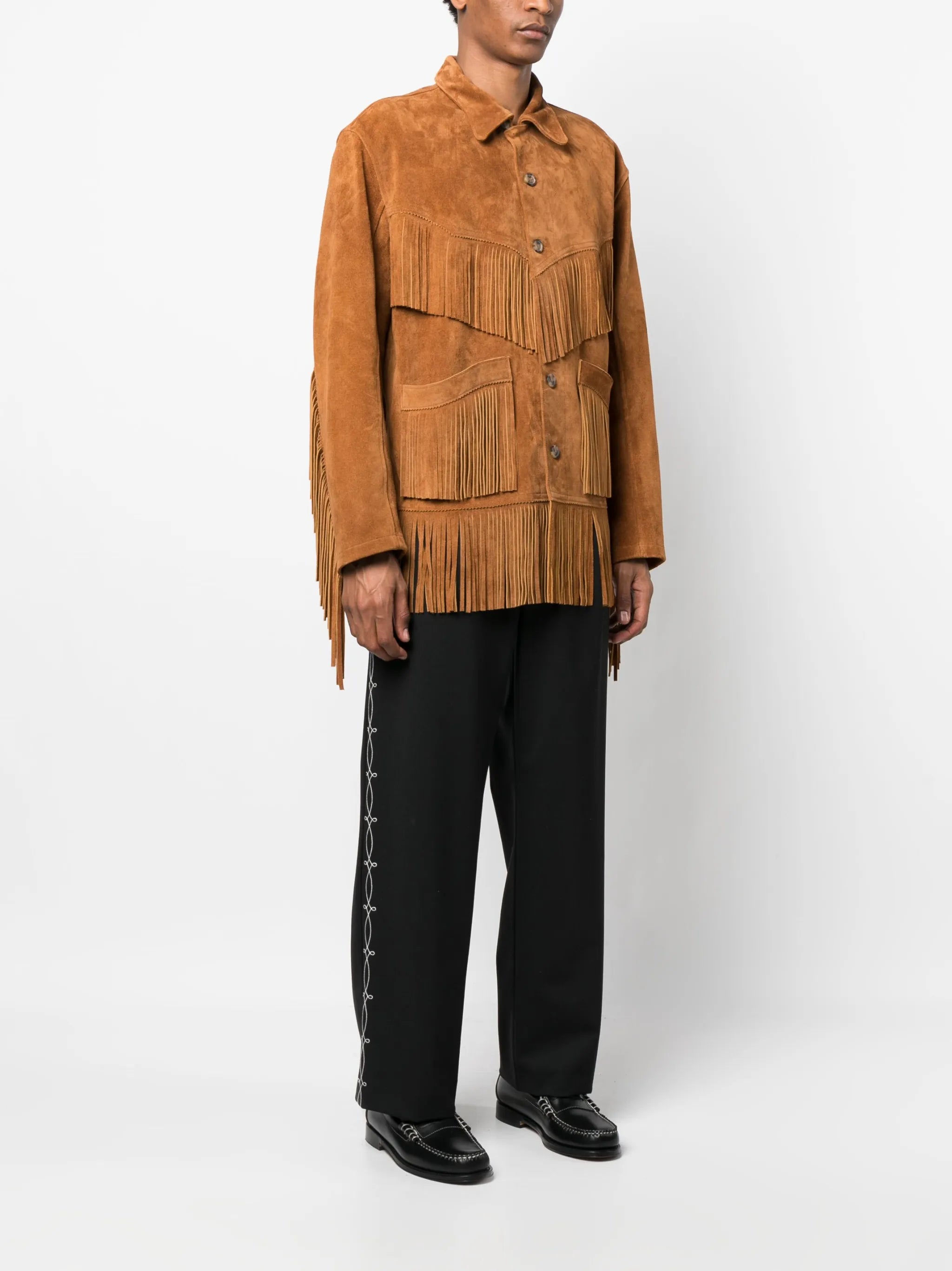 fringed leather jacket