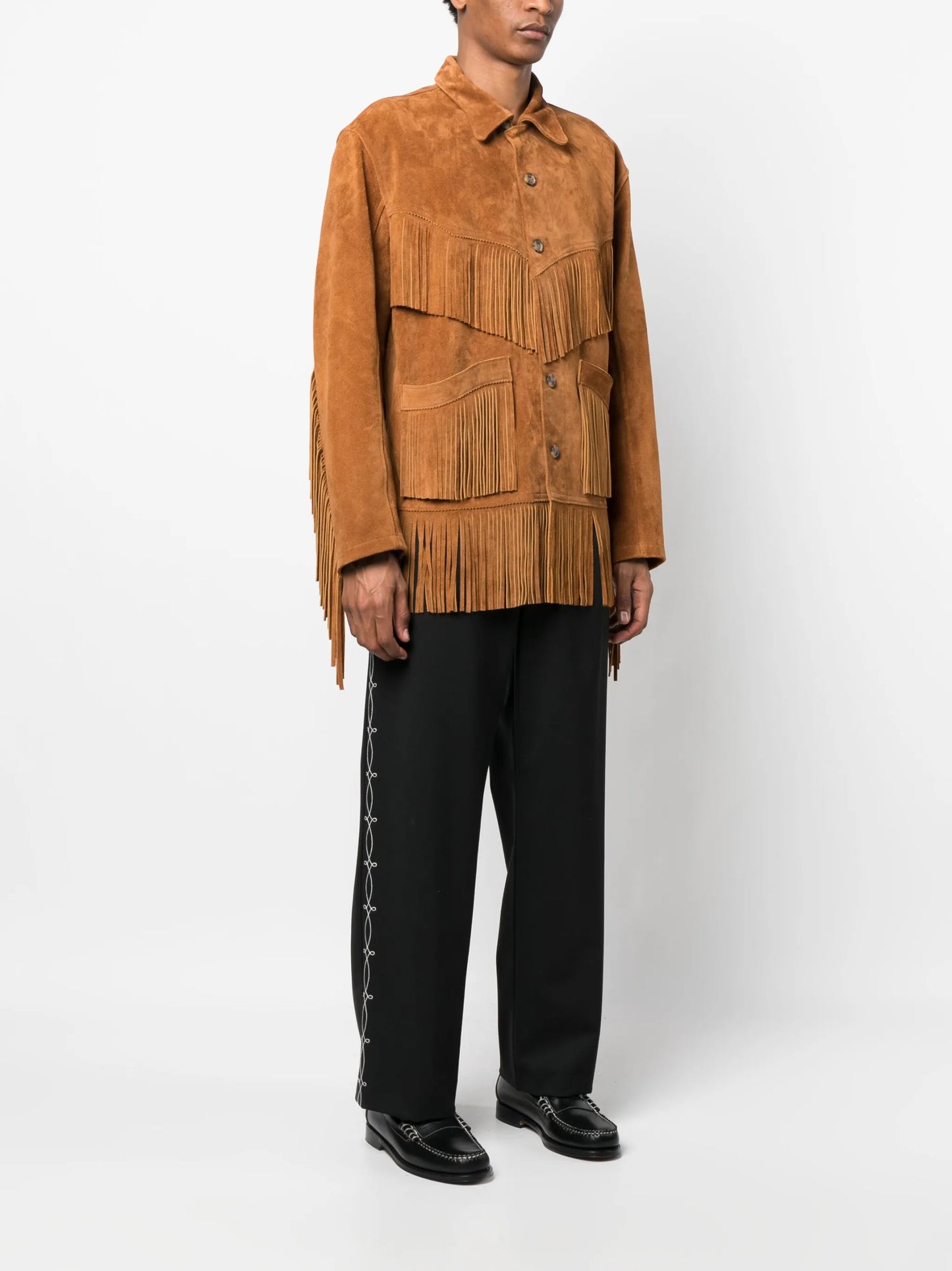 fringed leather jacket