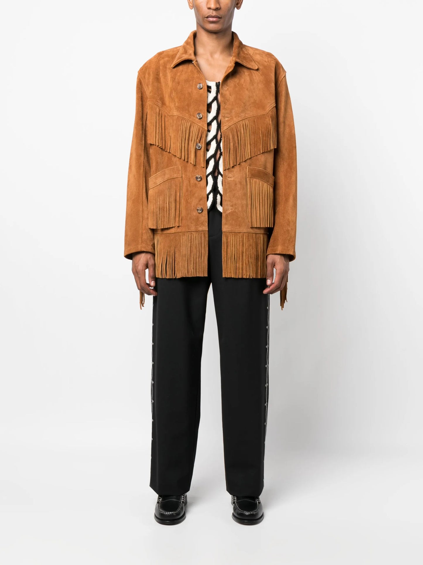 fringed leather jacket