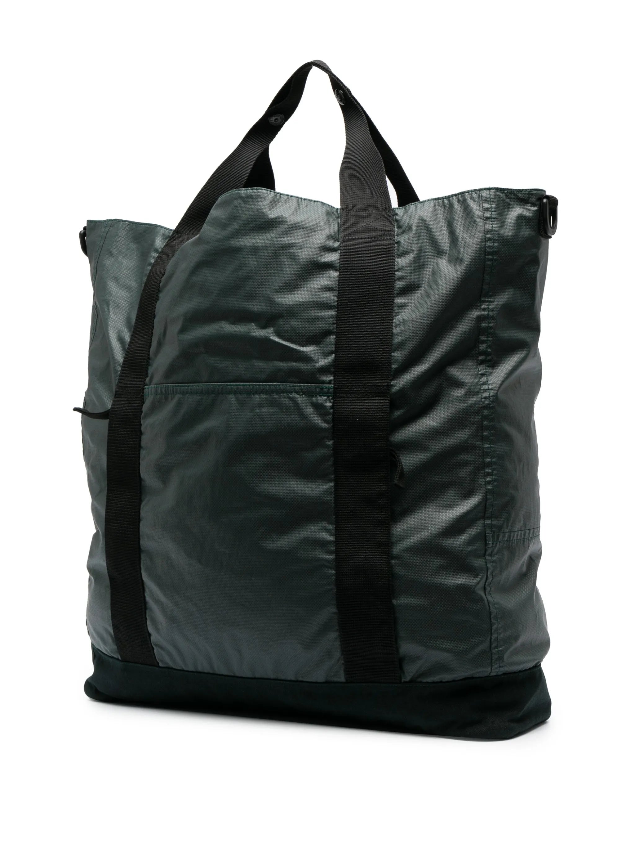 logo-patch canvas tote bag