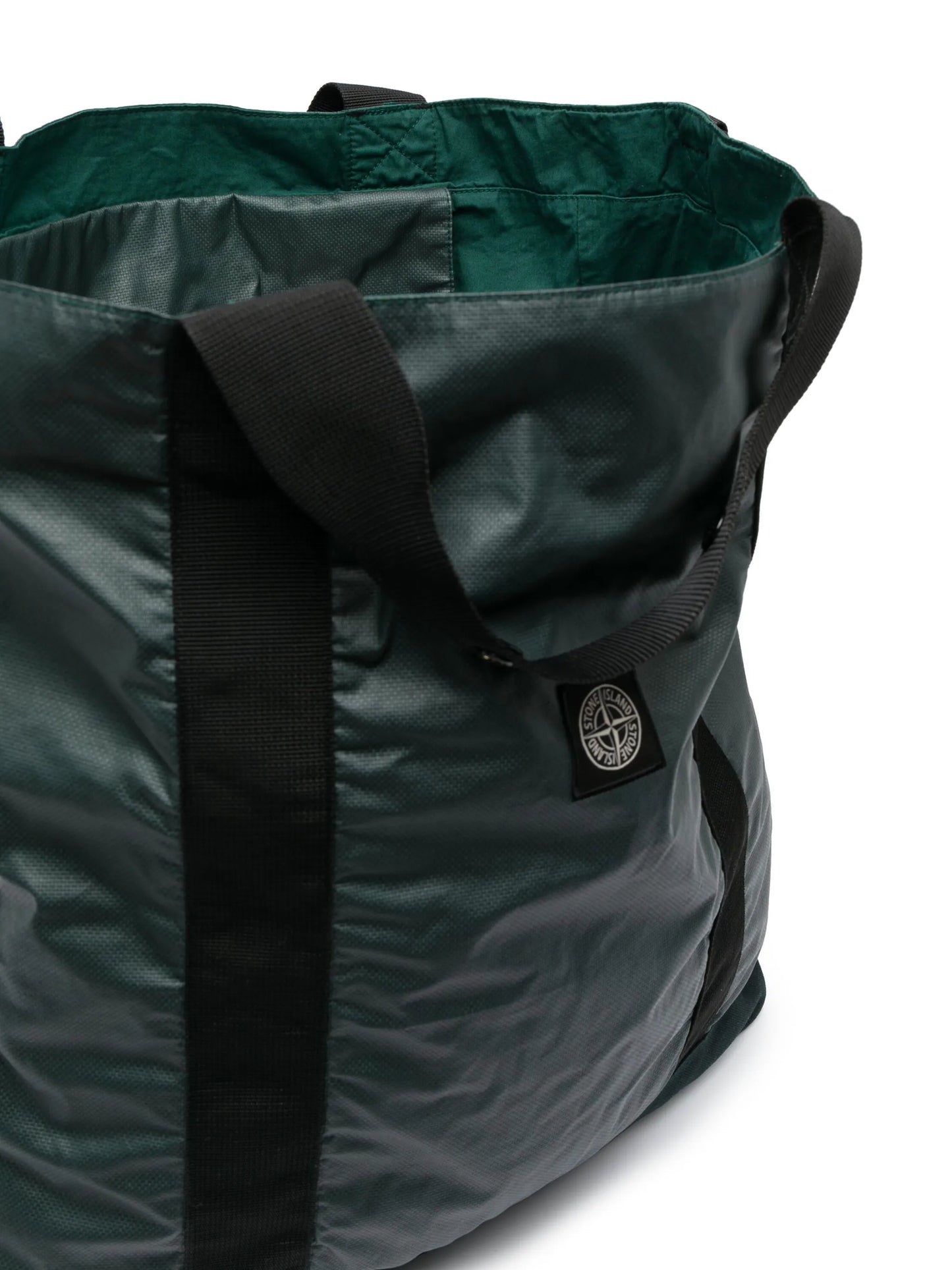 logo-patch canvas tote bag