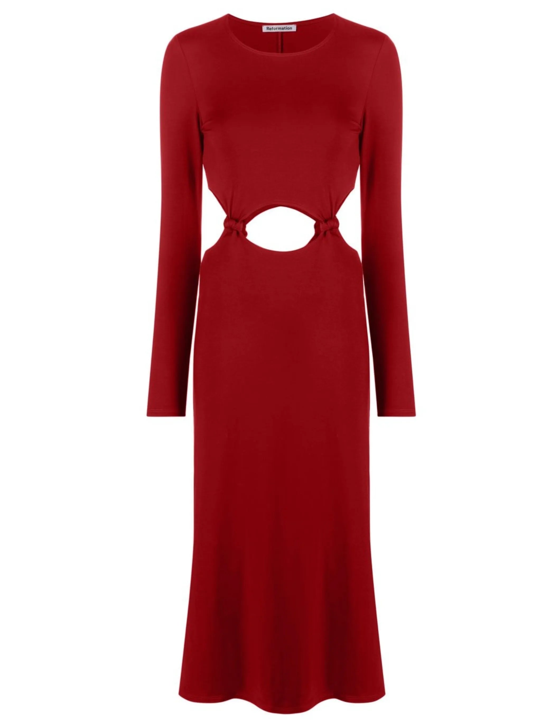 Via long-sleeve dress