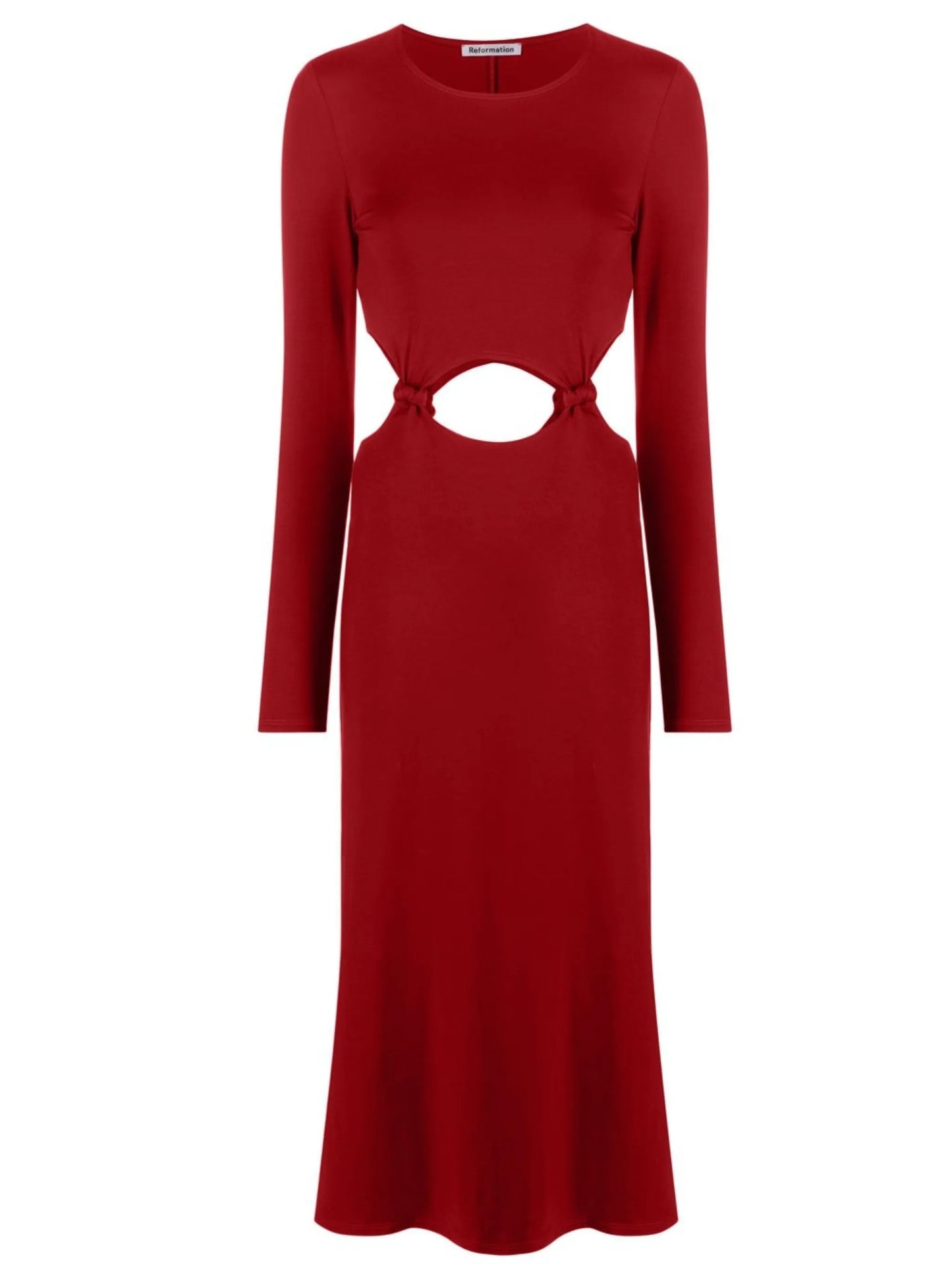 Via long-sleeve dress