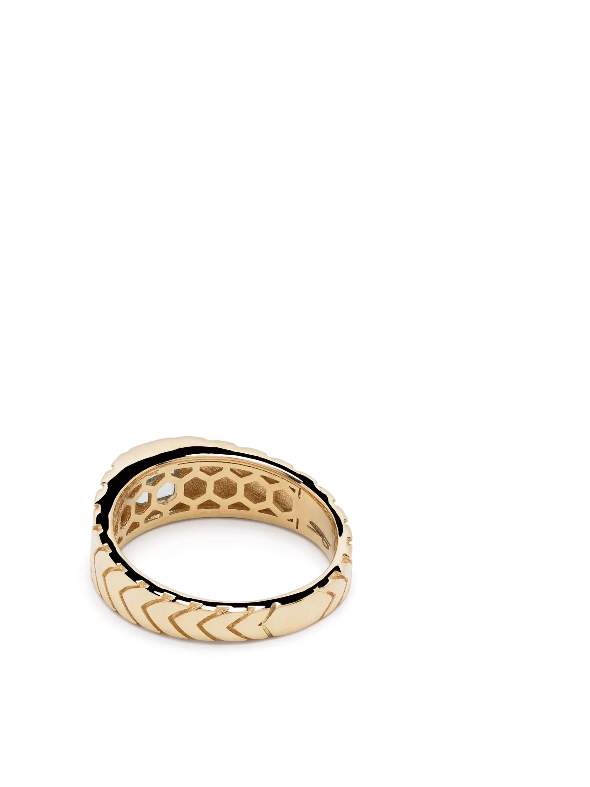 14kt yellow gold aquamarine ring