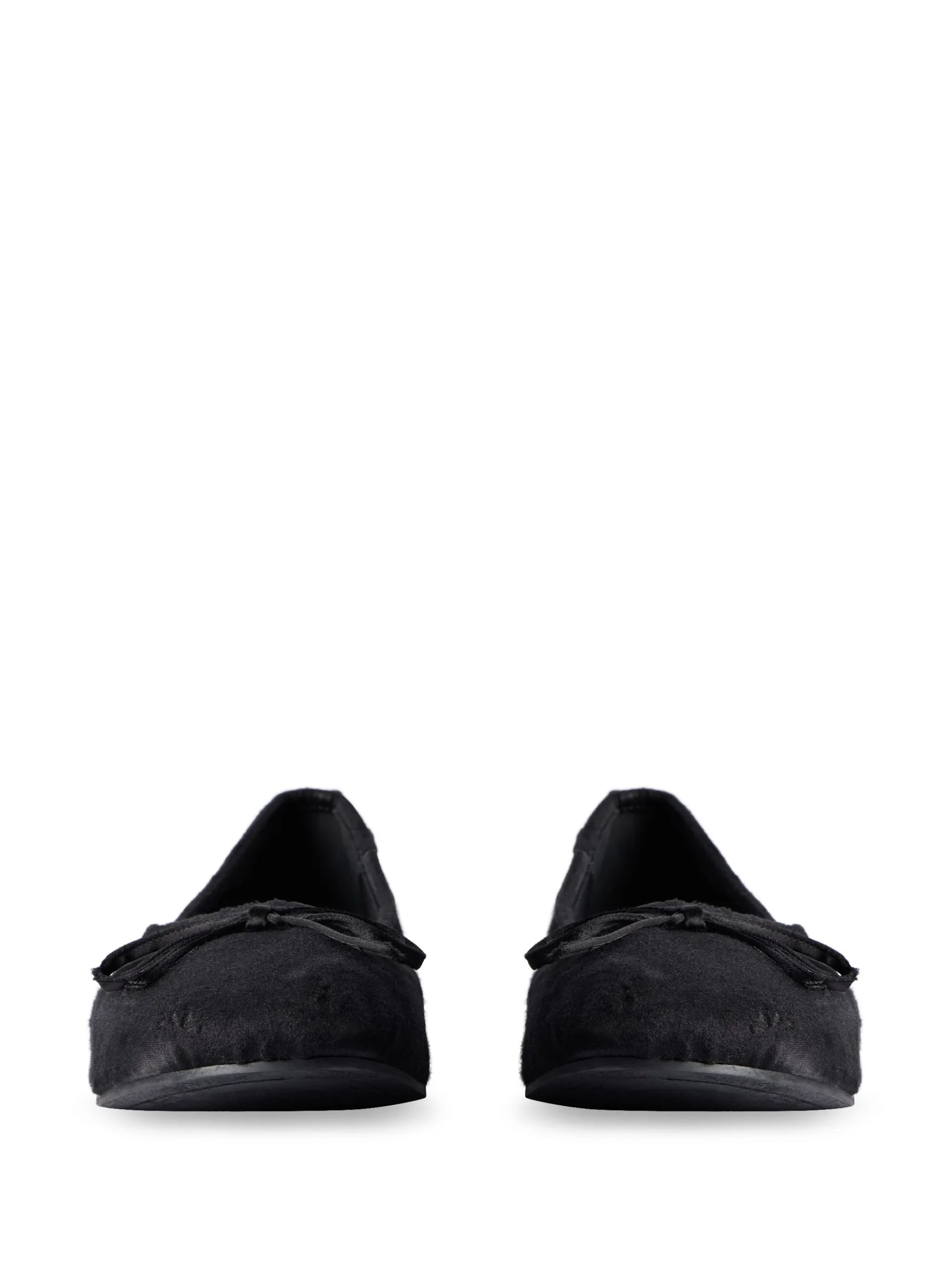 Leopold satin ballerina shoes