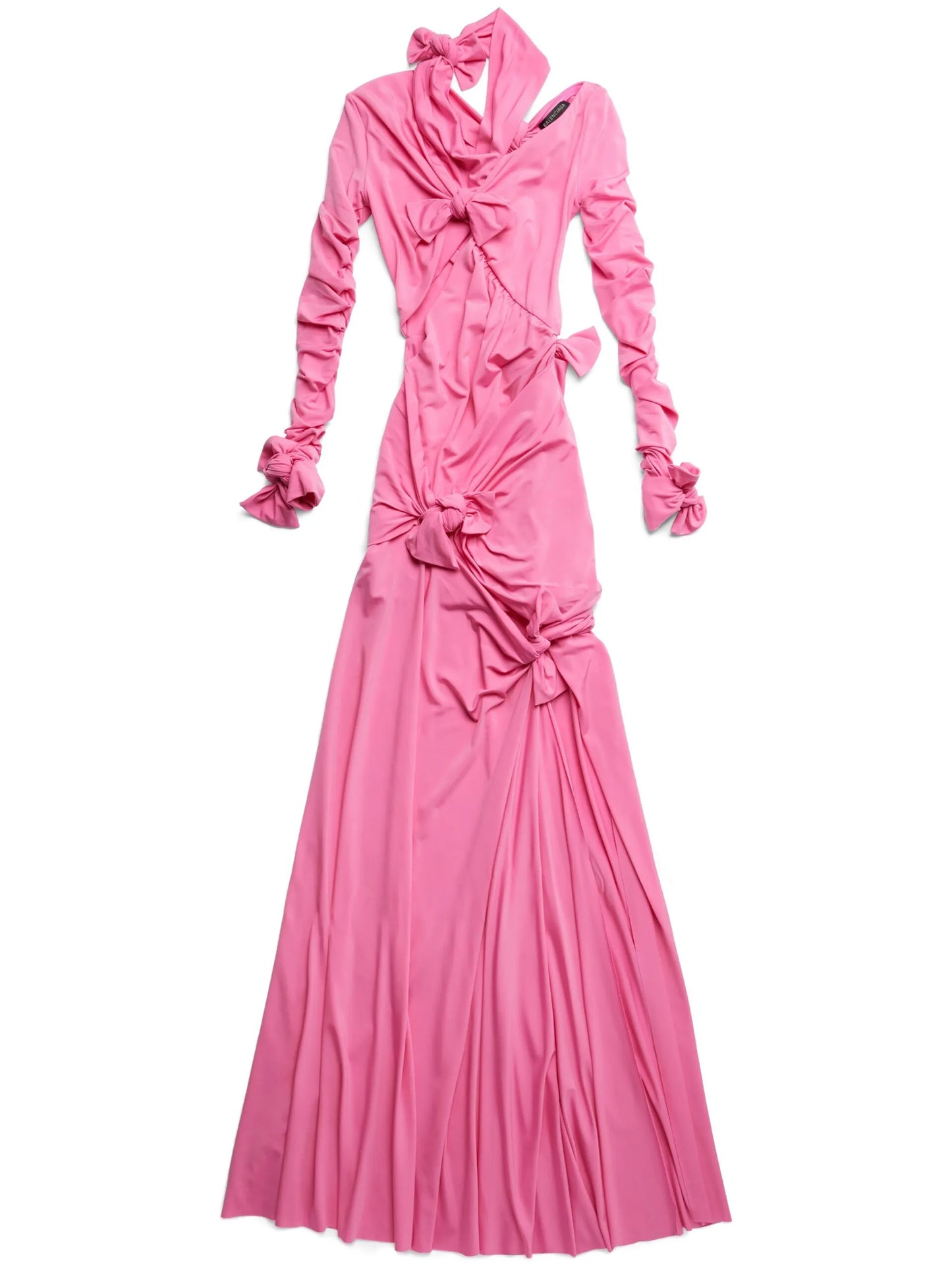 Knot detail cut-out gown