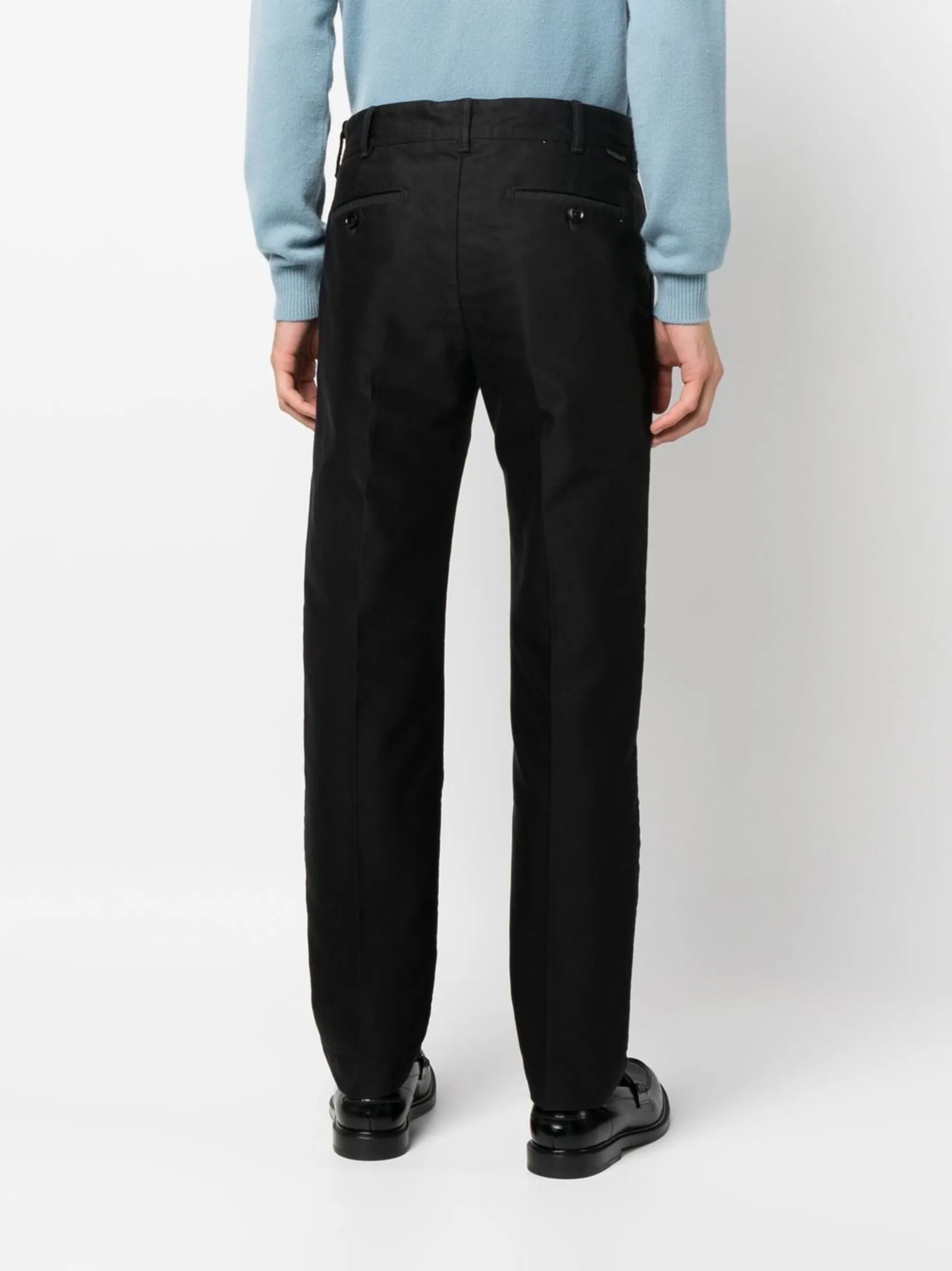 pressed-crease cotton chinos