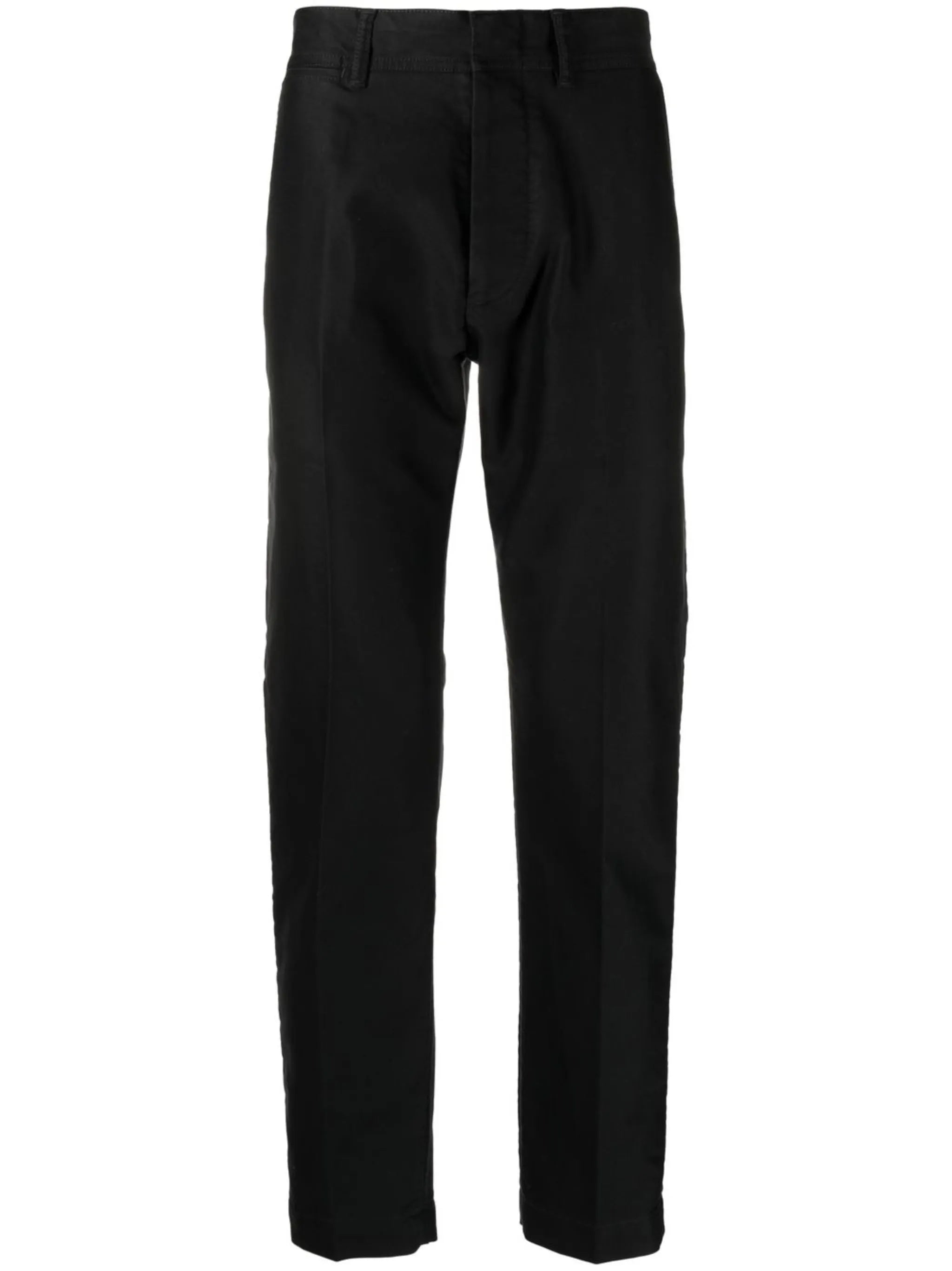 pressed-crease cotton chinos