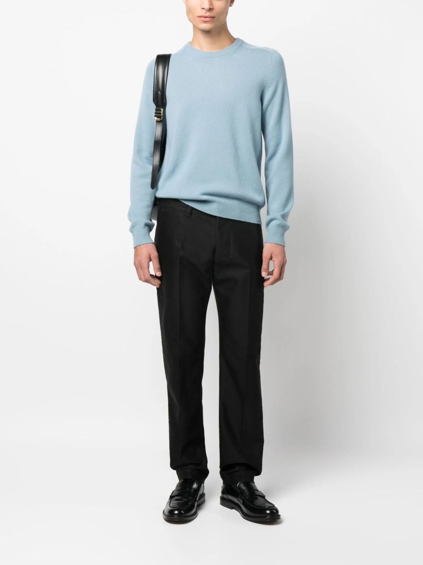 pressed-crease cotton chinos