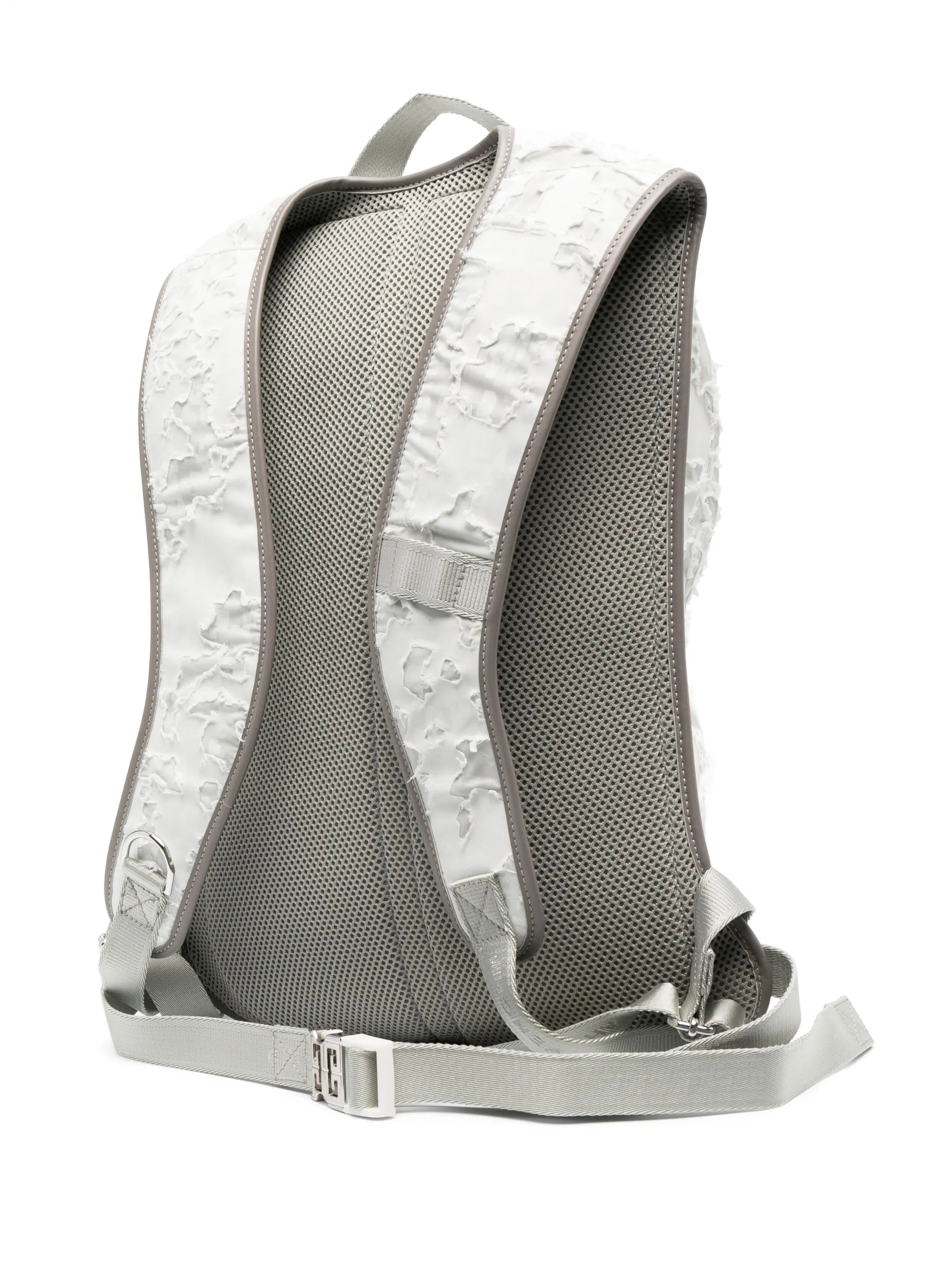 logo-detail distressed backpack