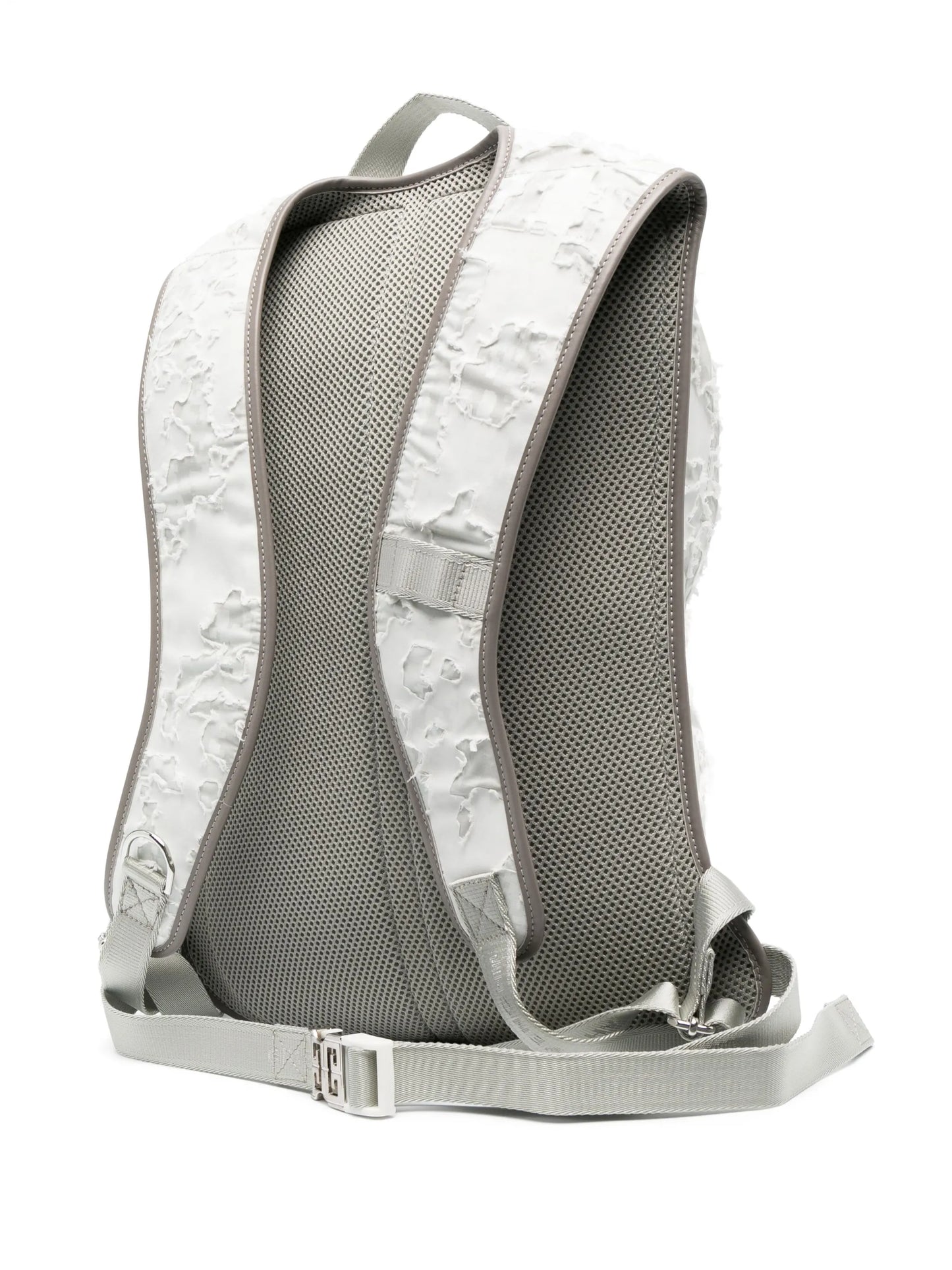 logo-detail distressed backpack