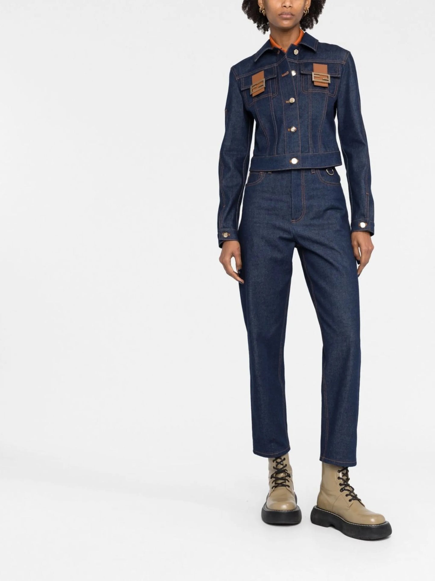 straight-leg cropped jeans