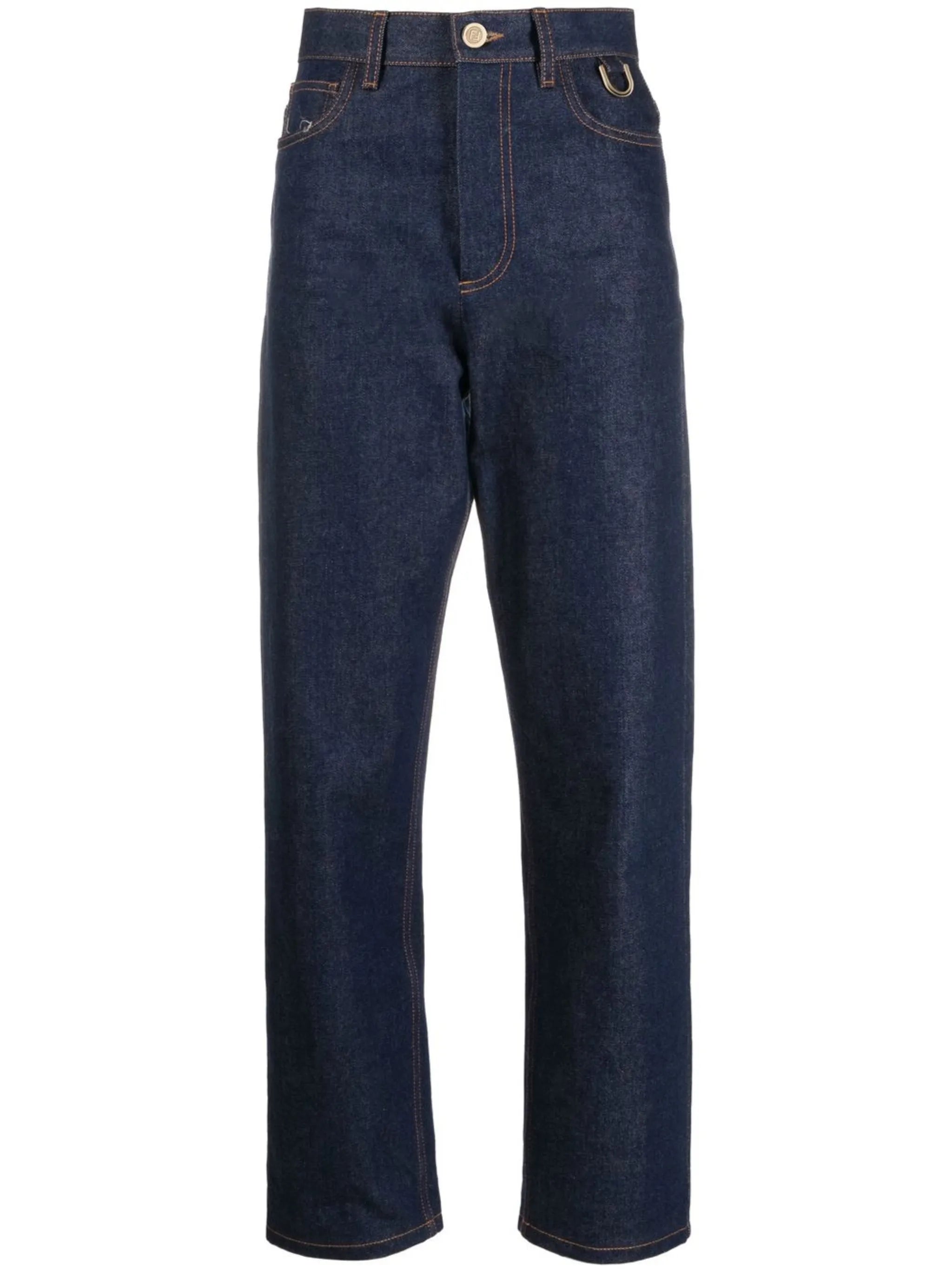 straight-leg cropped jeans