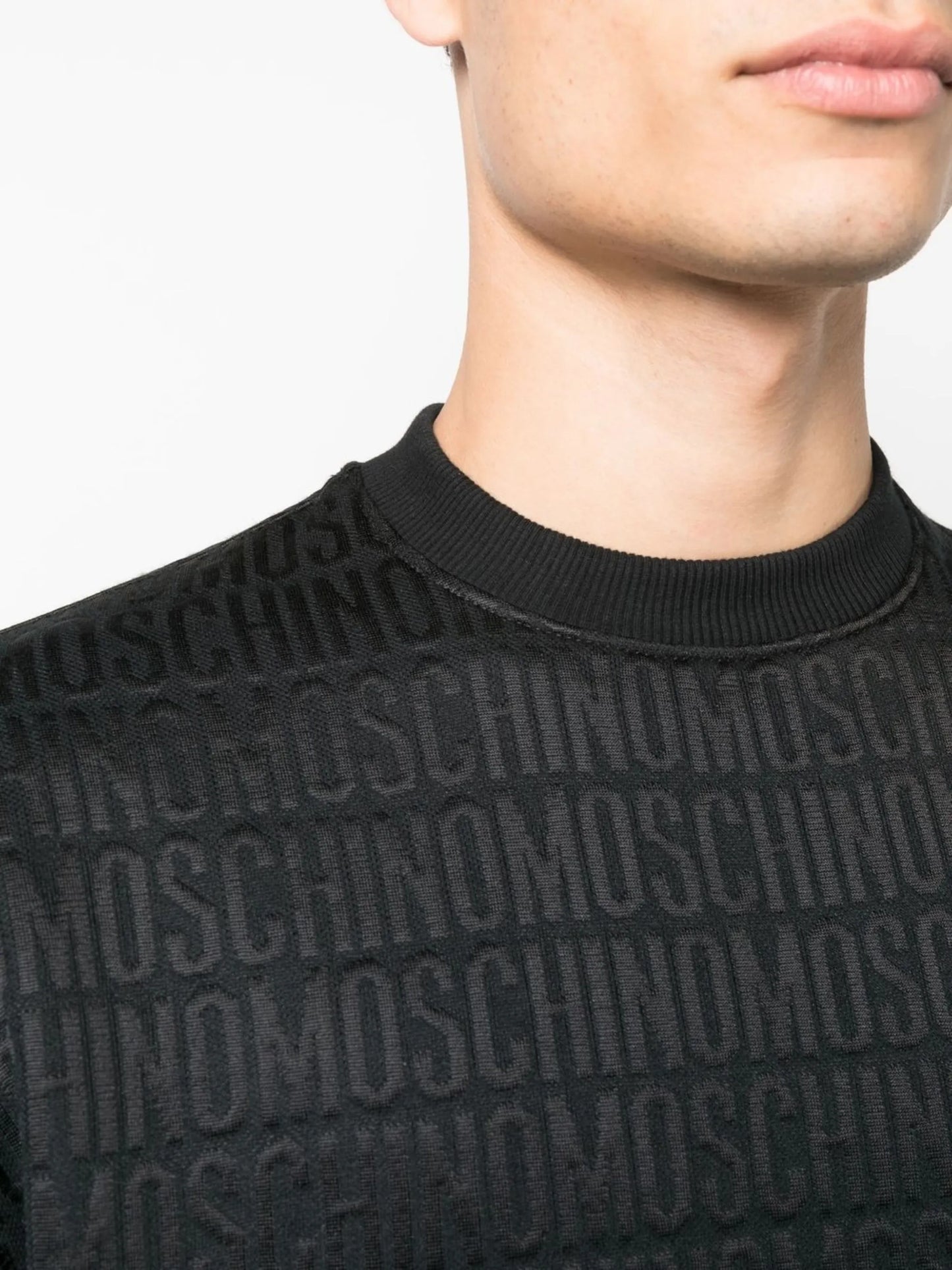 jacquard logo jumper