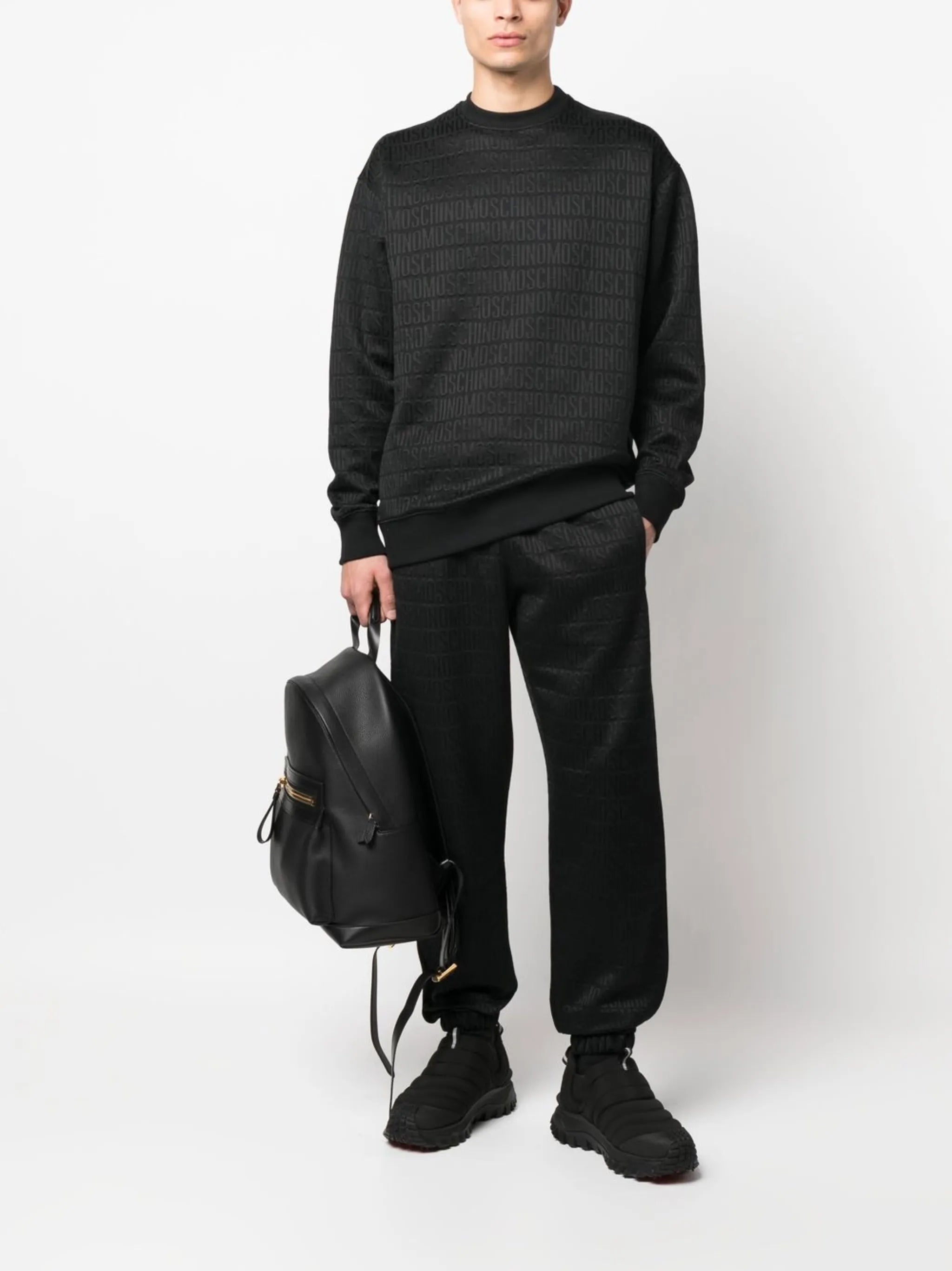 jacquard logo jumper