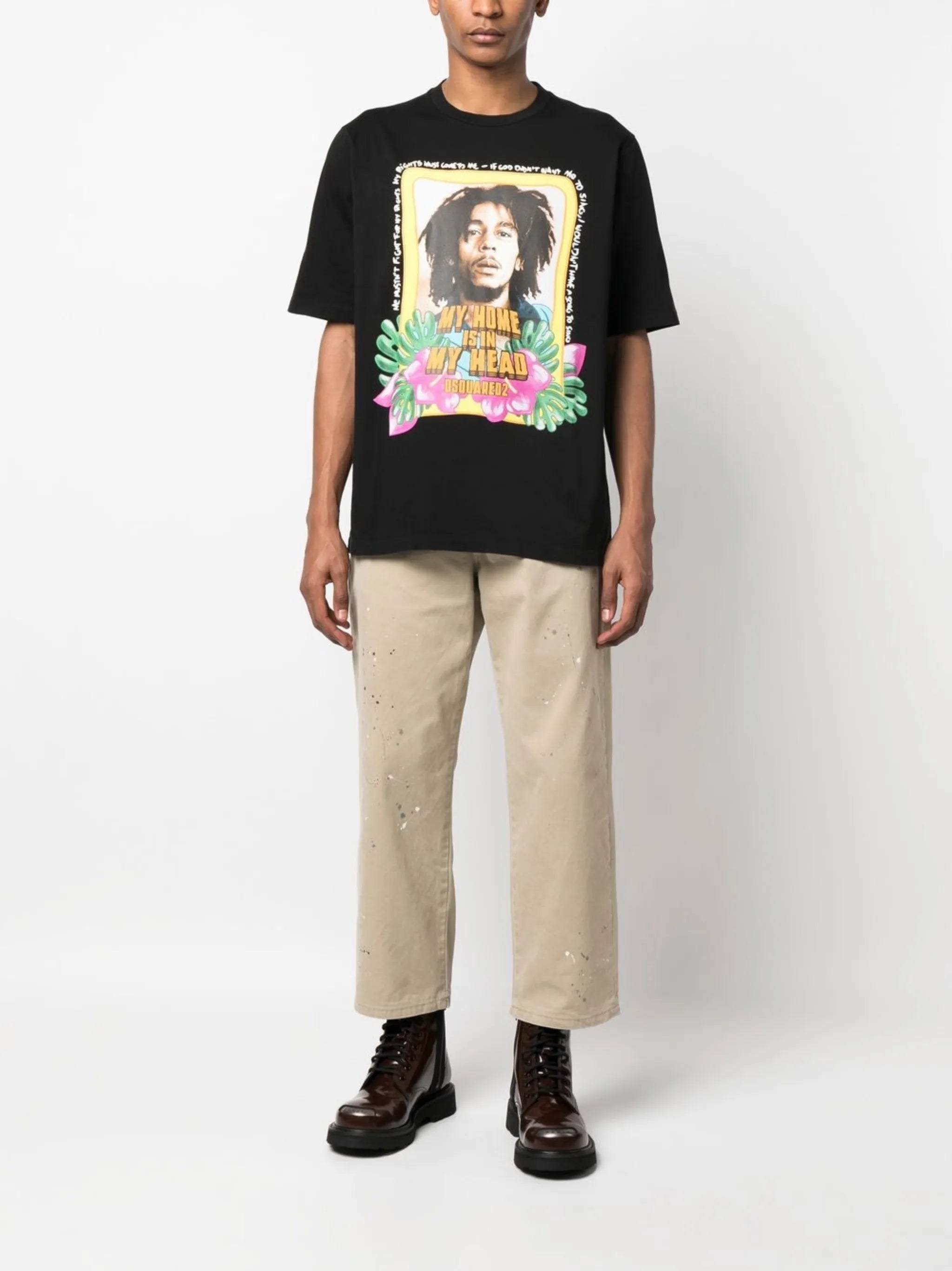 graphic-print crew-neck T-shirt