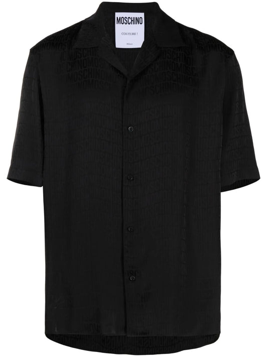 all-over logo-print shirt