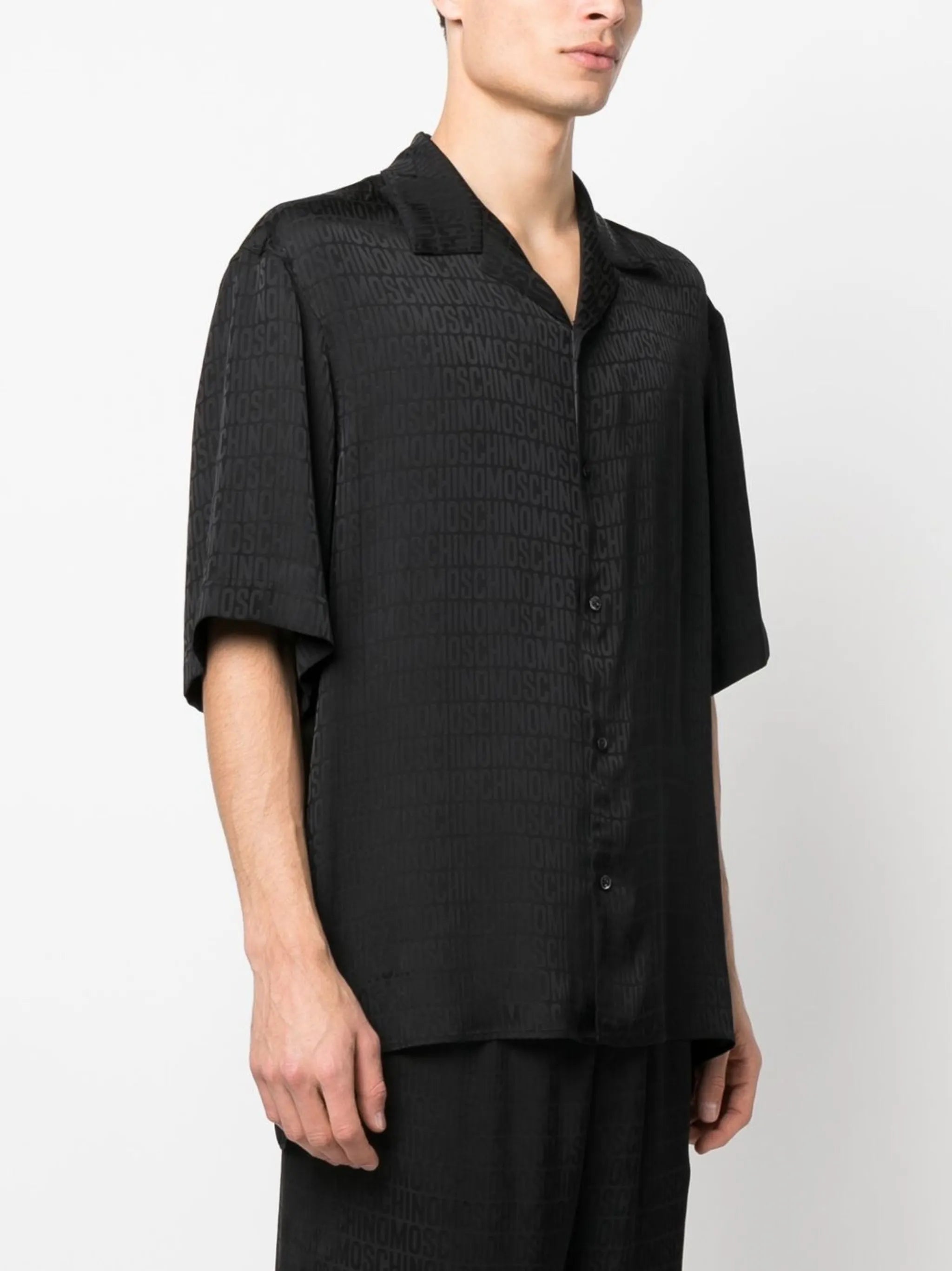 all-over logo-print shirt