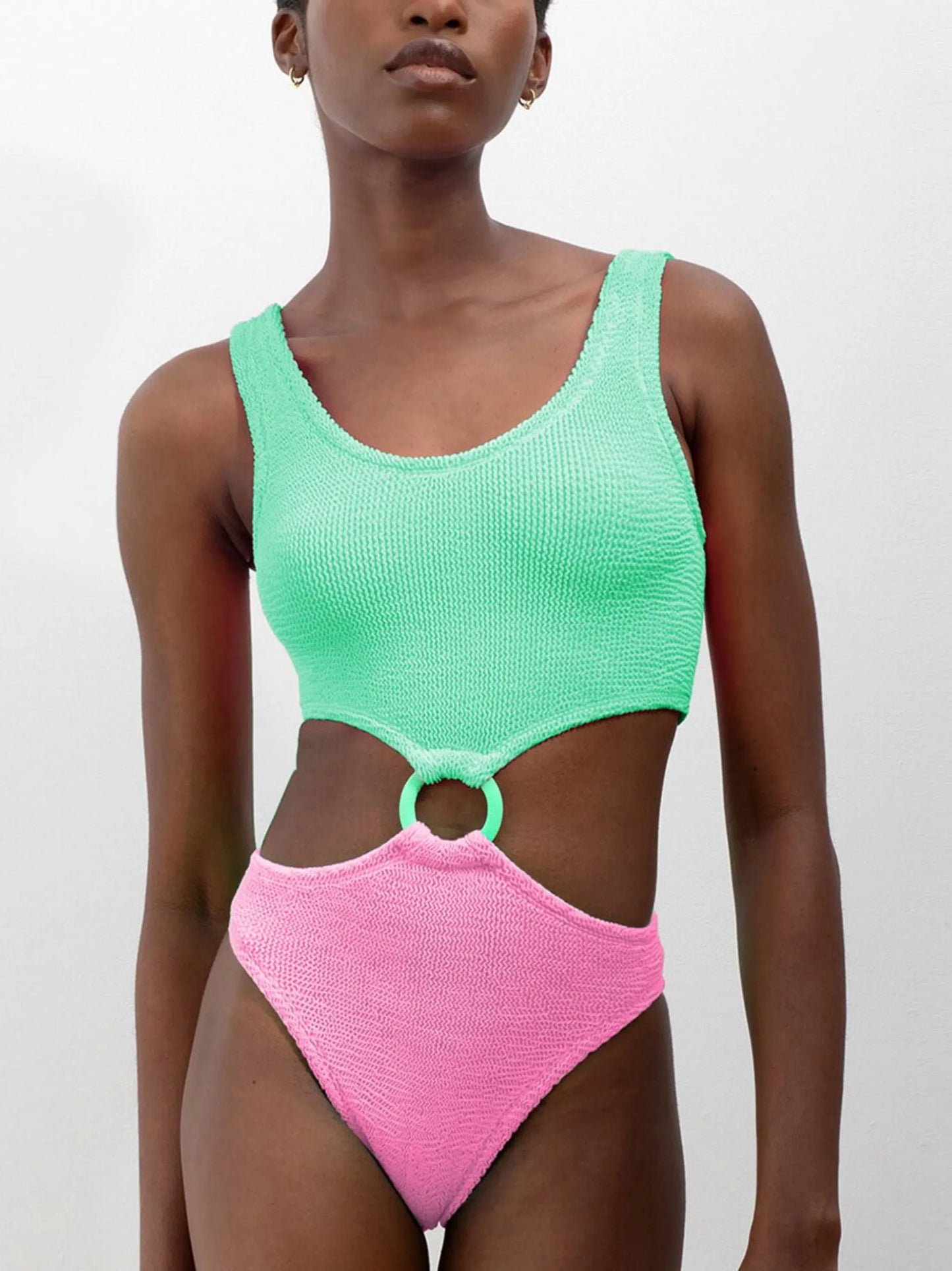 Paige cut-out-detail swimsuit