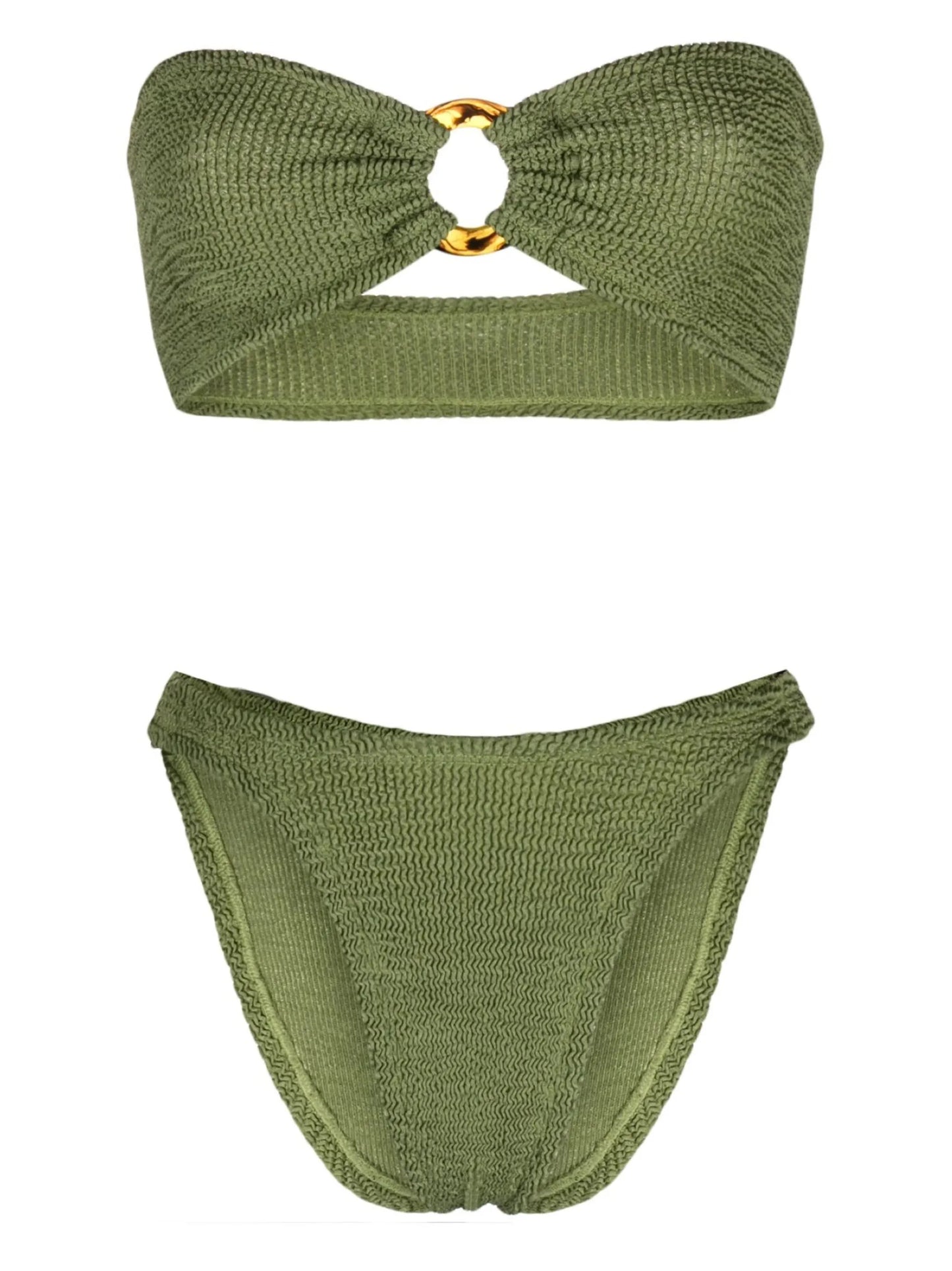 Gloria ring-detail bikini set