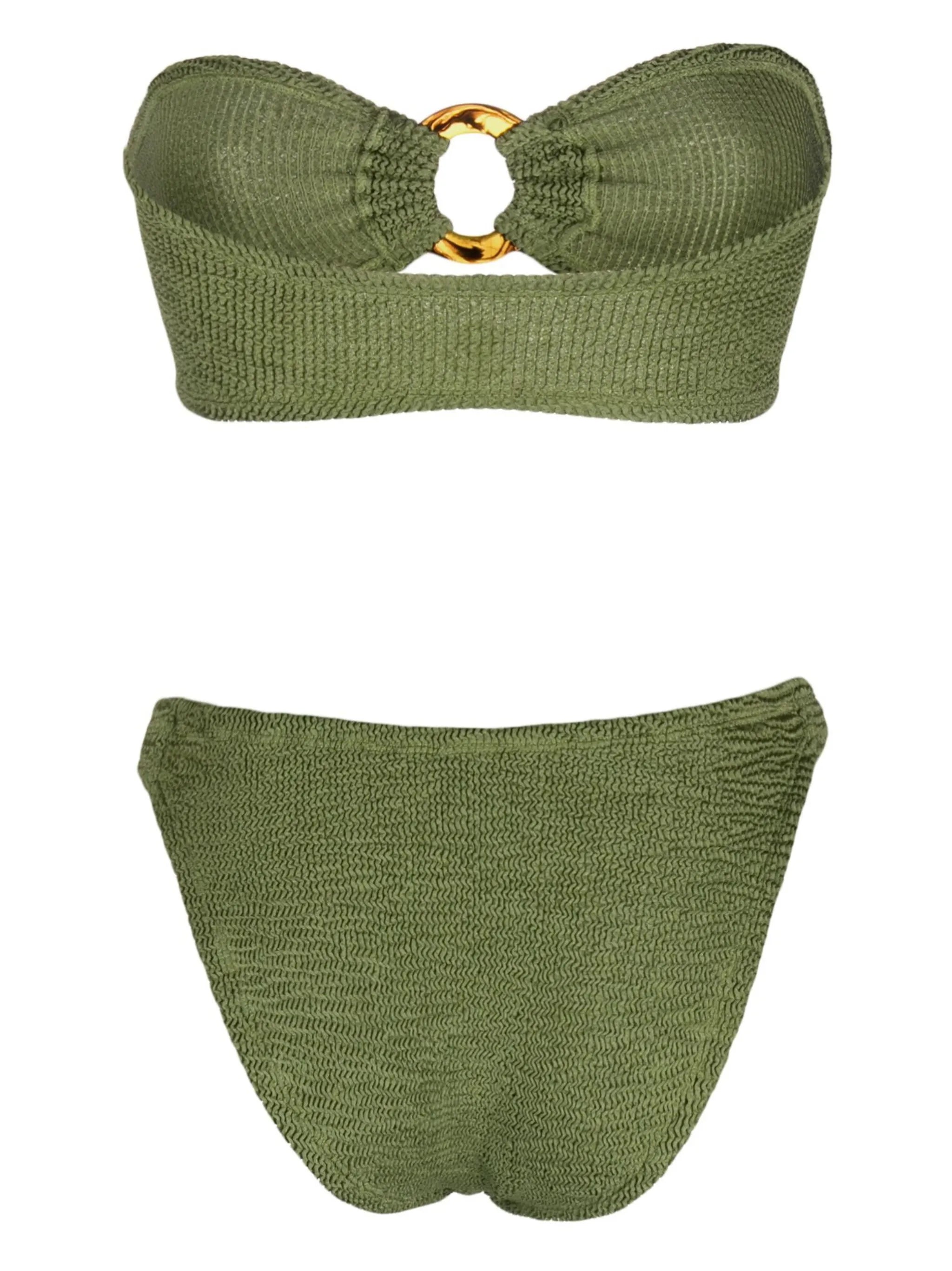 Gloria ring-detail bikini set