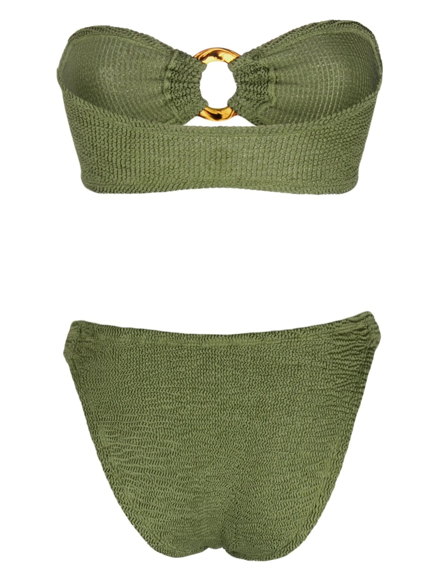 Gloria ring-detail bikini set