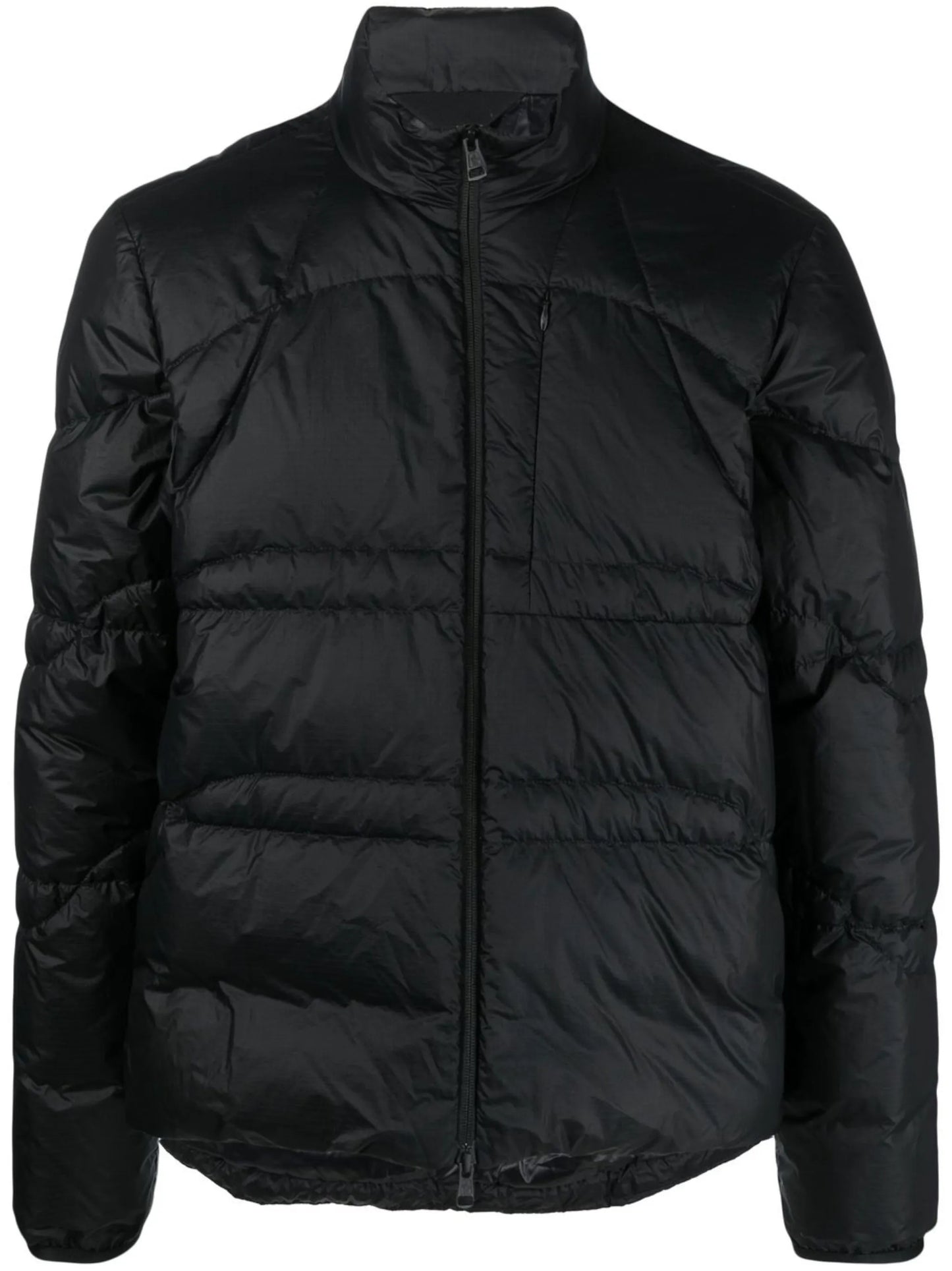 high-neck padded down jacket