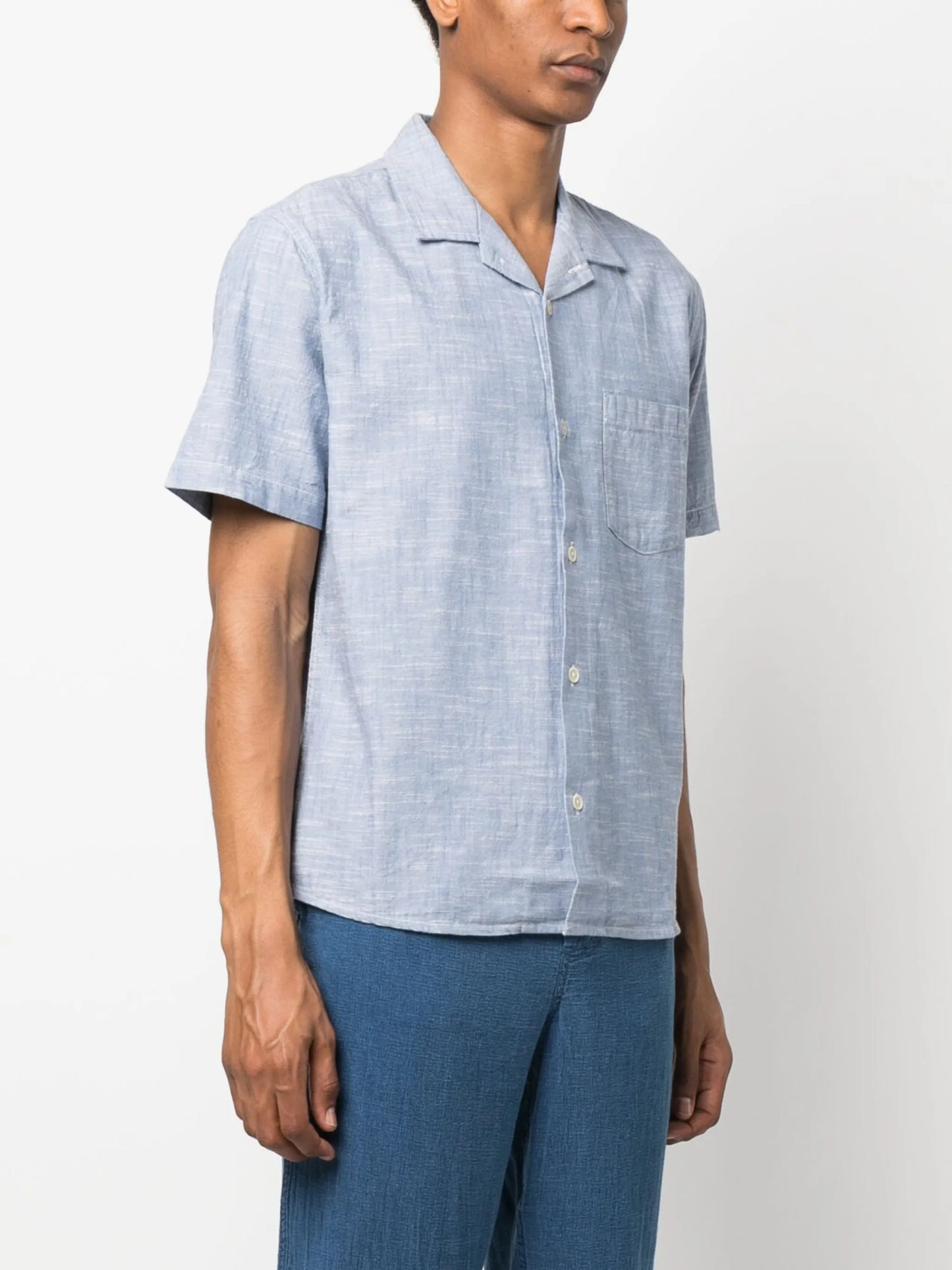 short-sleeve cotton shirt