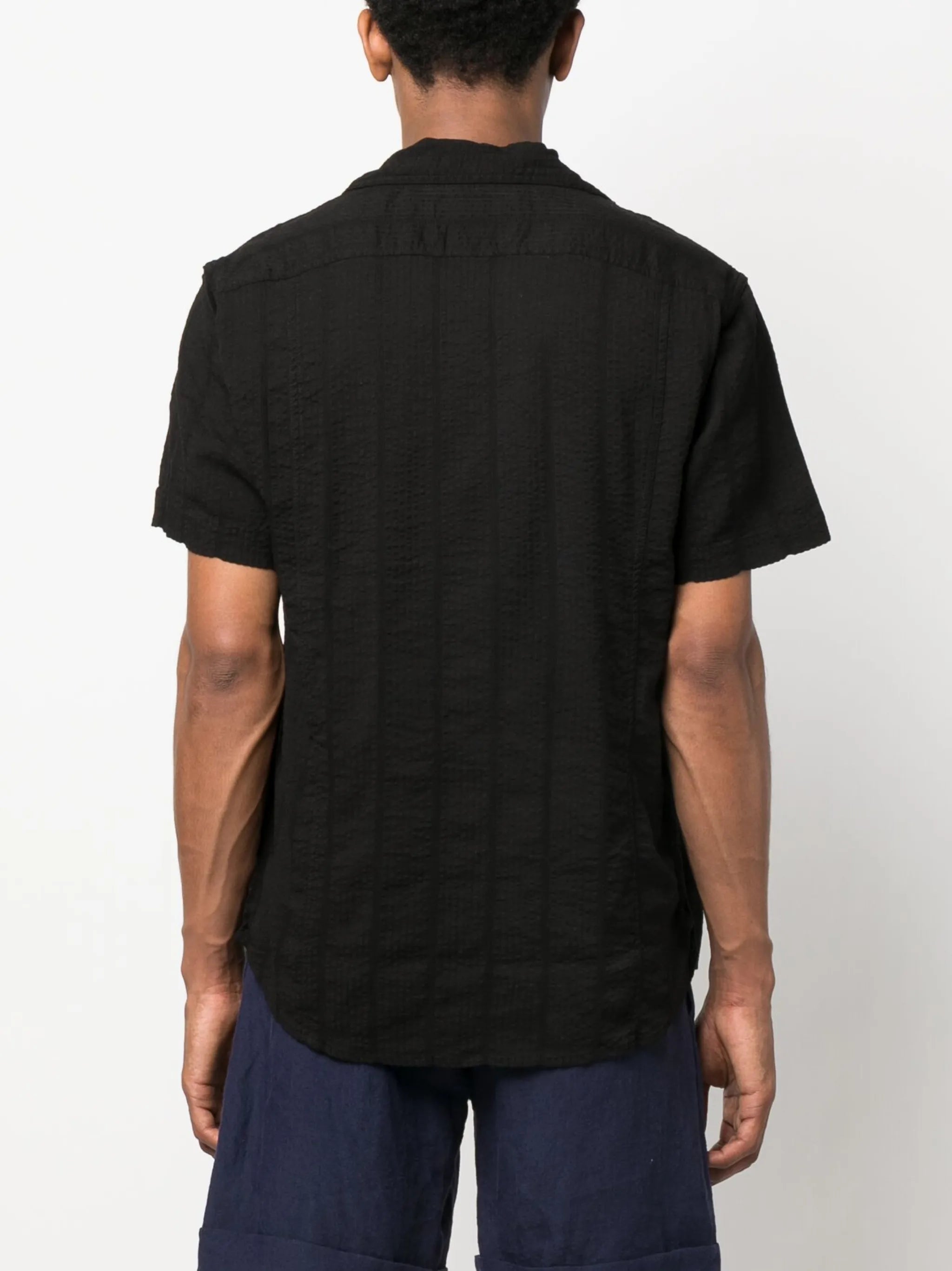 striped short-sleeve shirt
