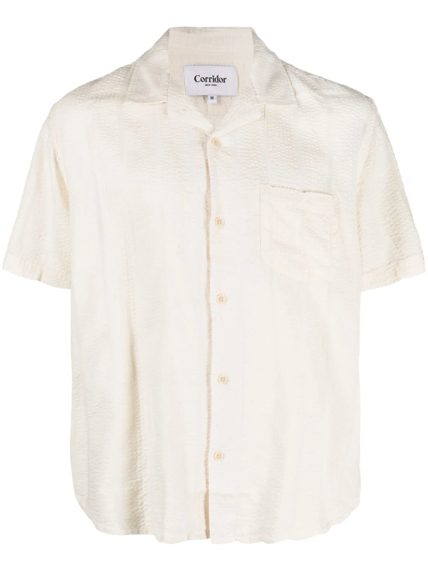 striped short-sleeve shirt