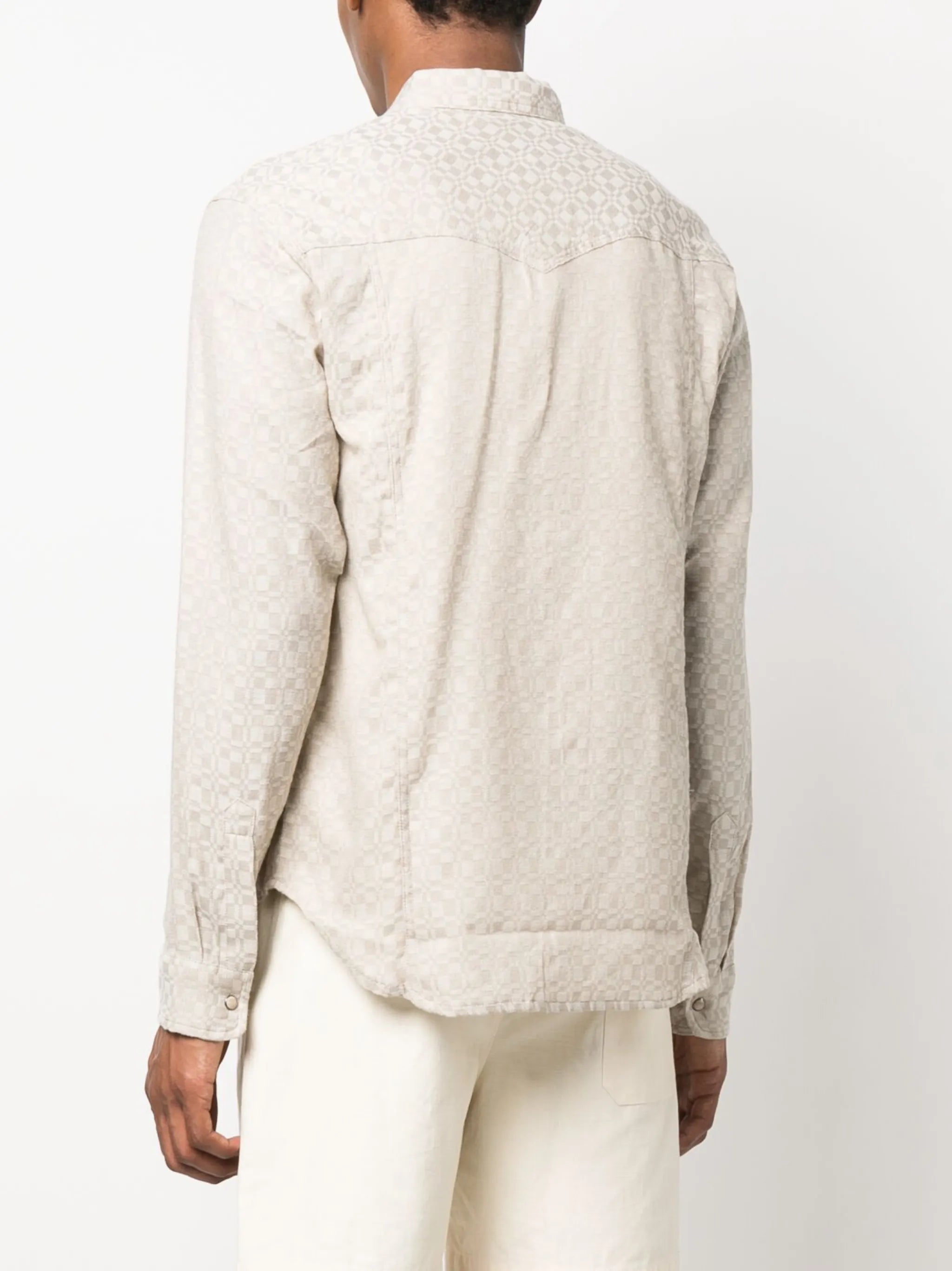 checked long-sleeve shirt