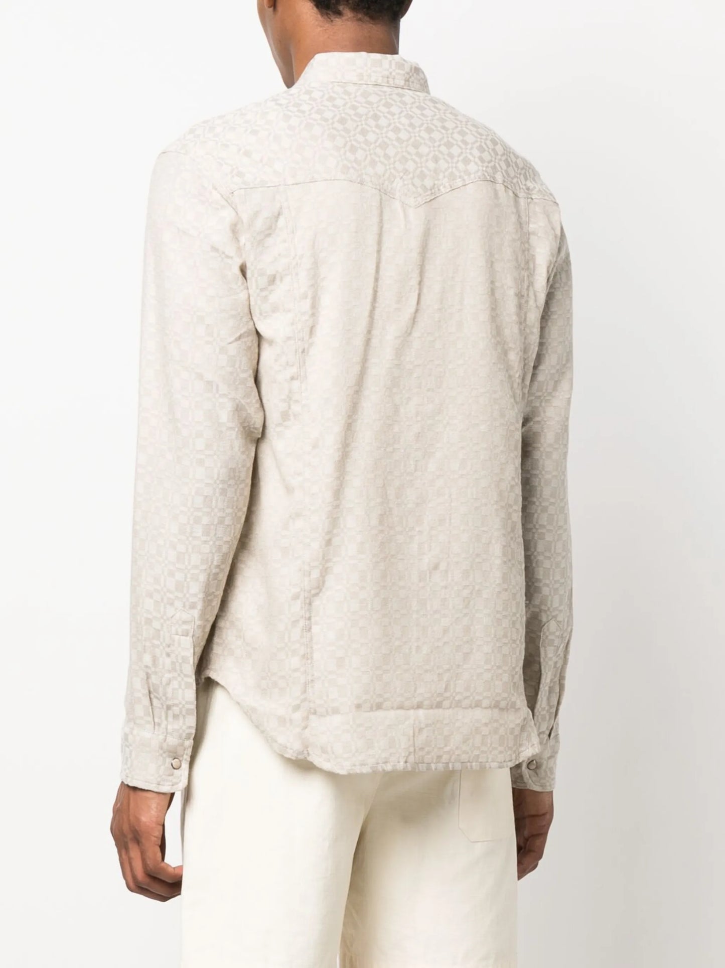 checked long-sleeve shirt
