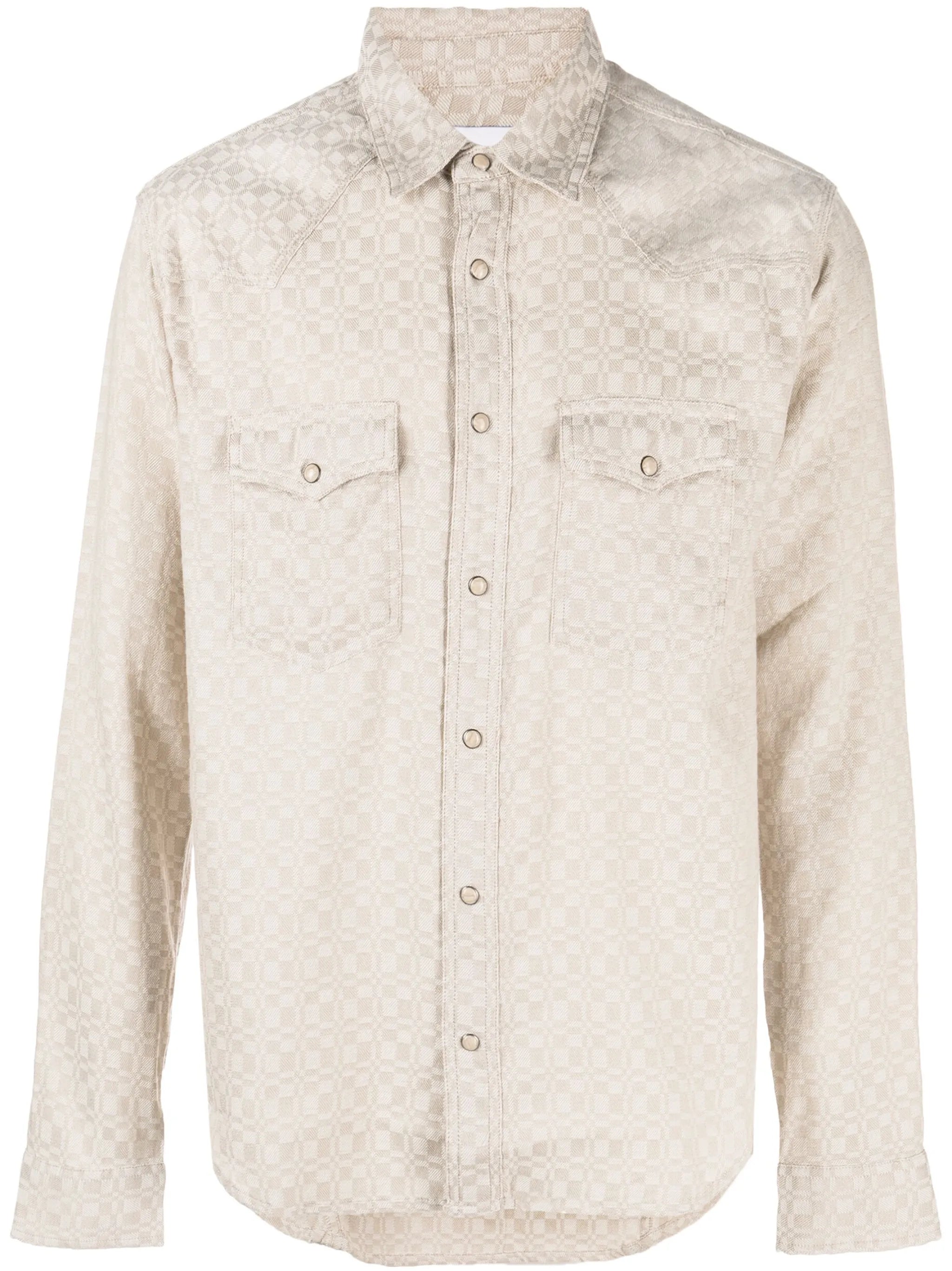 checked long-sleeve shirt