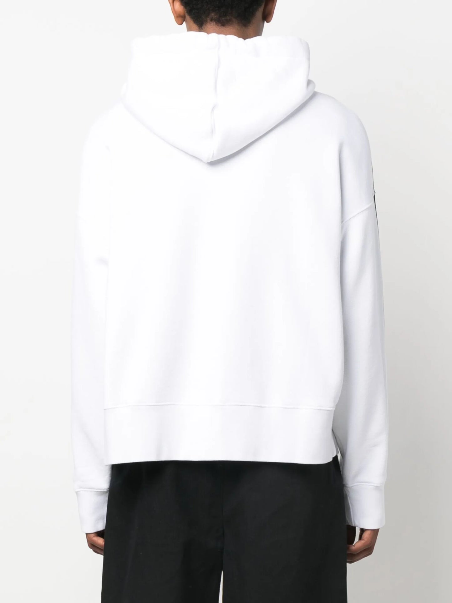 graphic-print drawstring hoodie