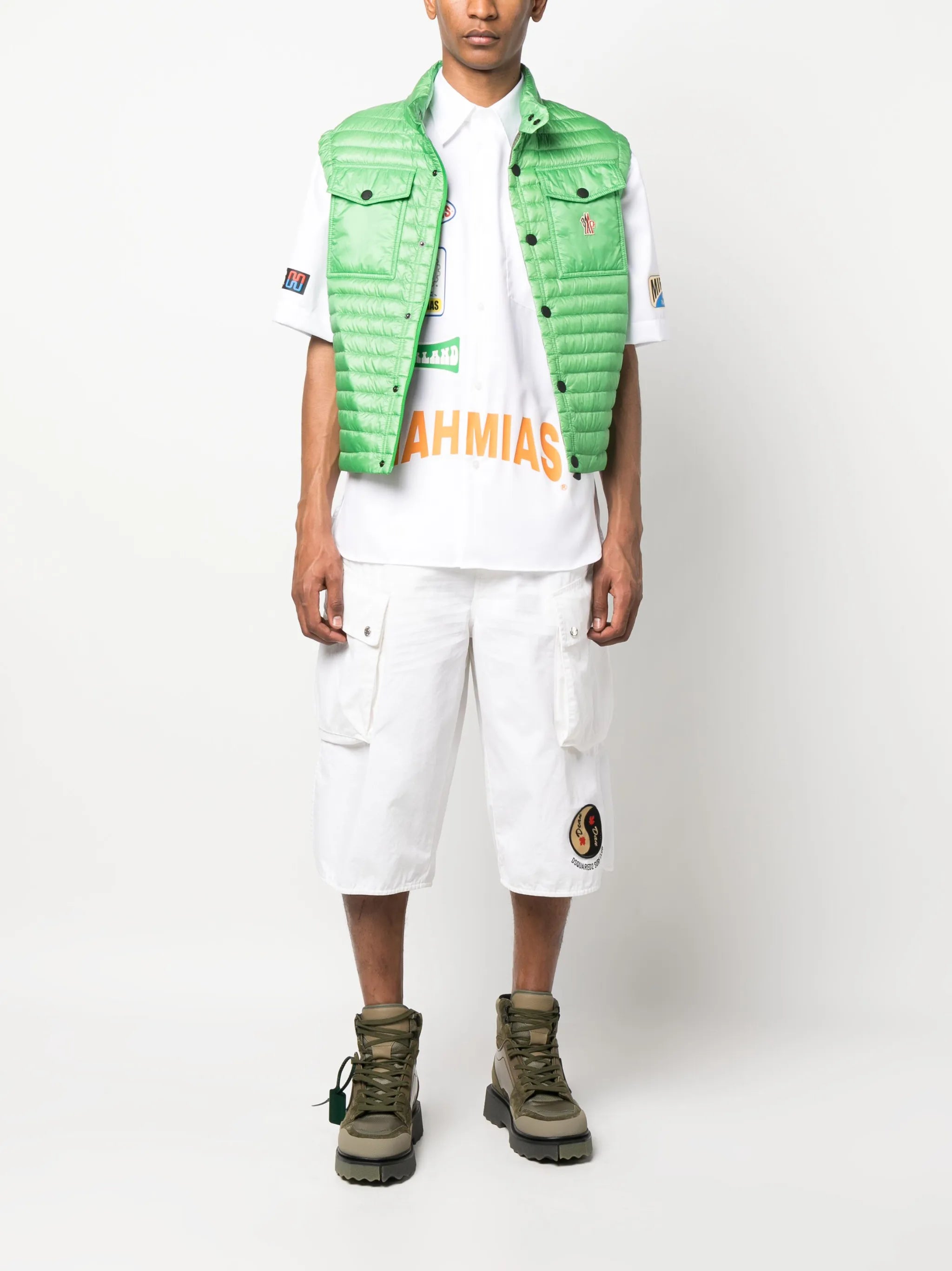 knee-length cargo shorts