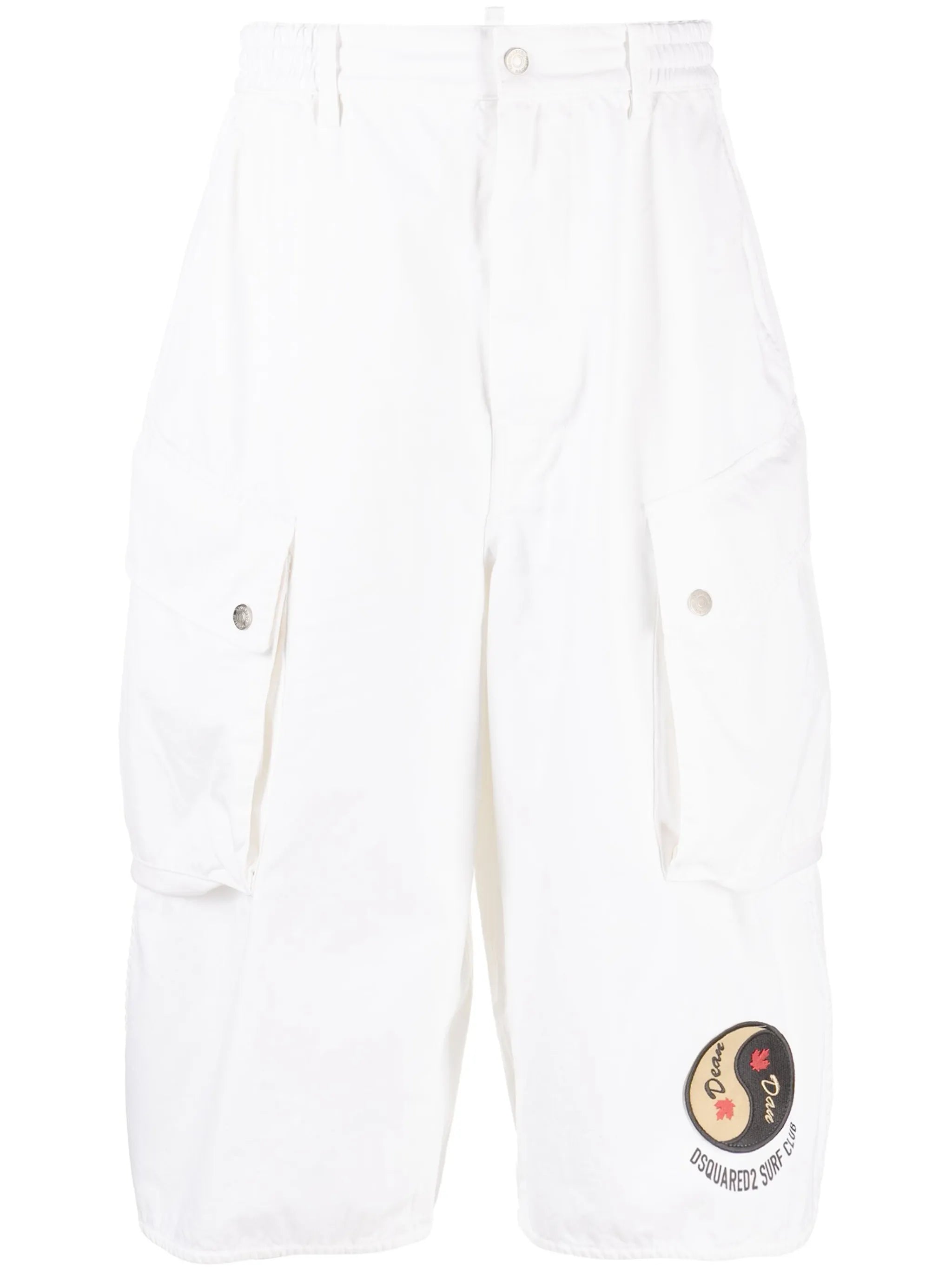 knee-length cargo shorts