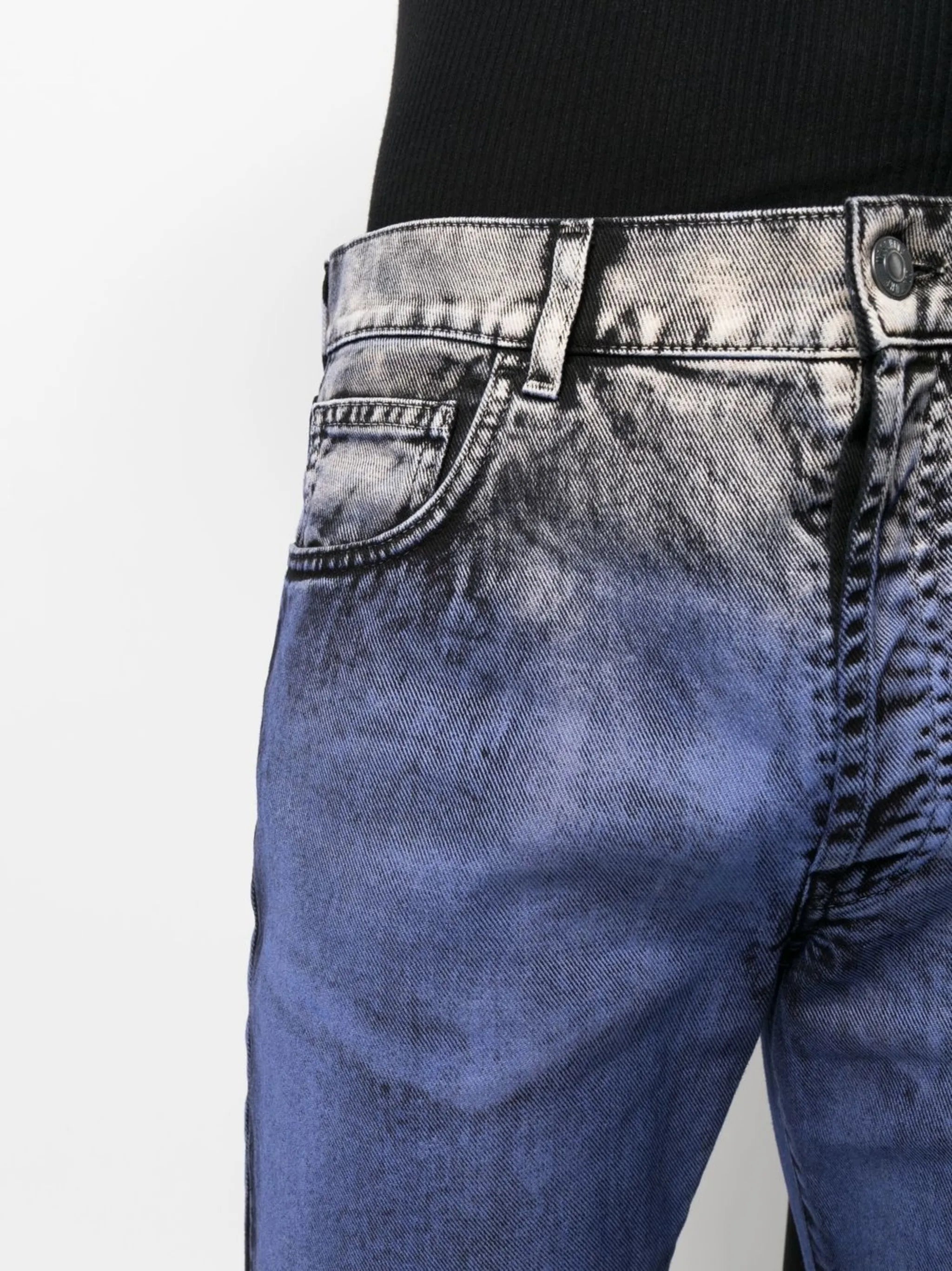 slim-cut jeans