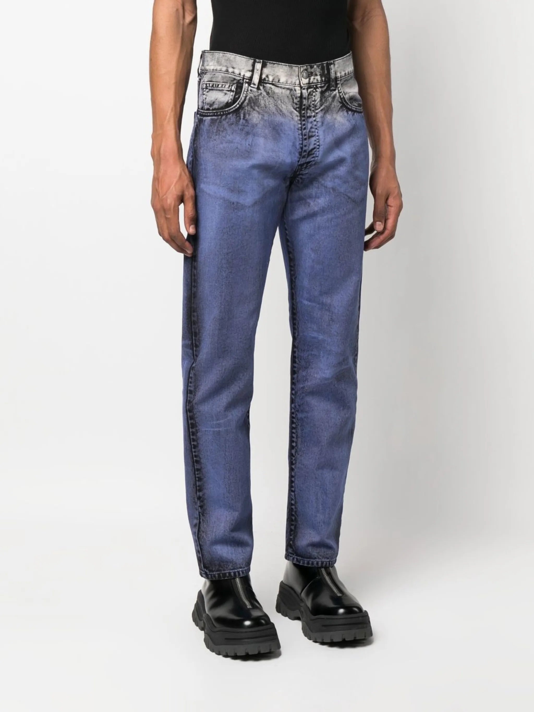 slim-cut jeans