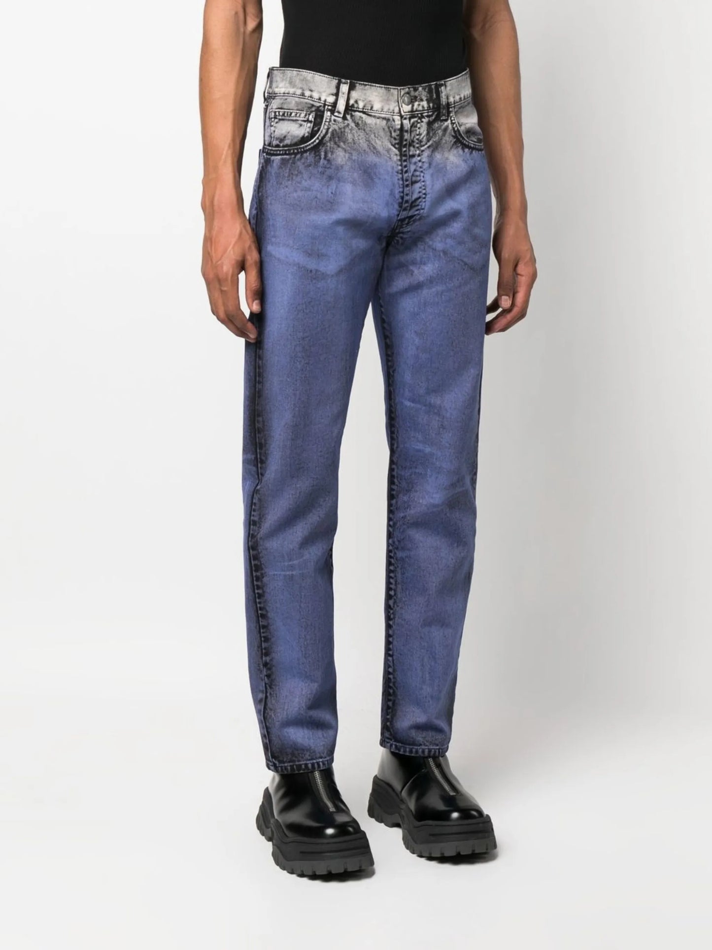 slim-cut jeans