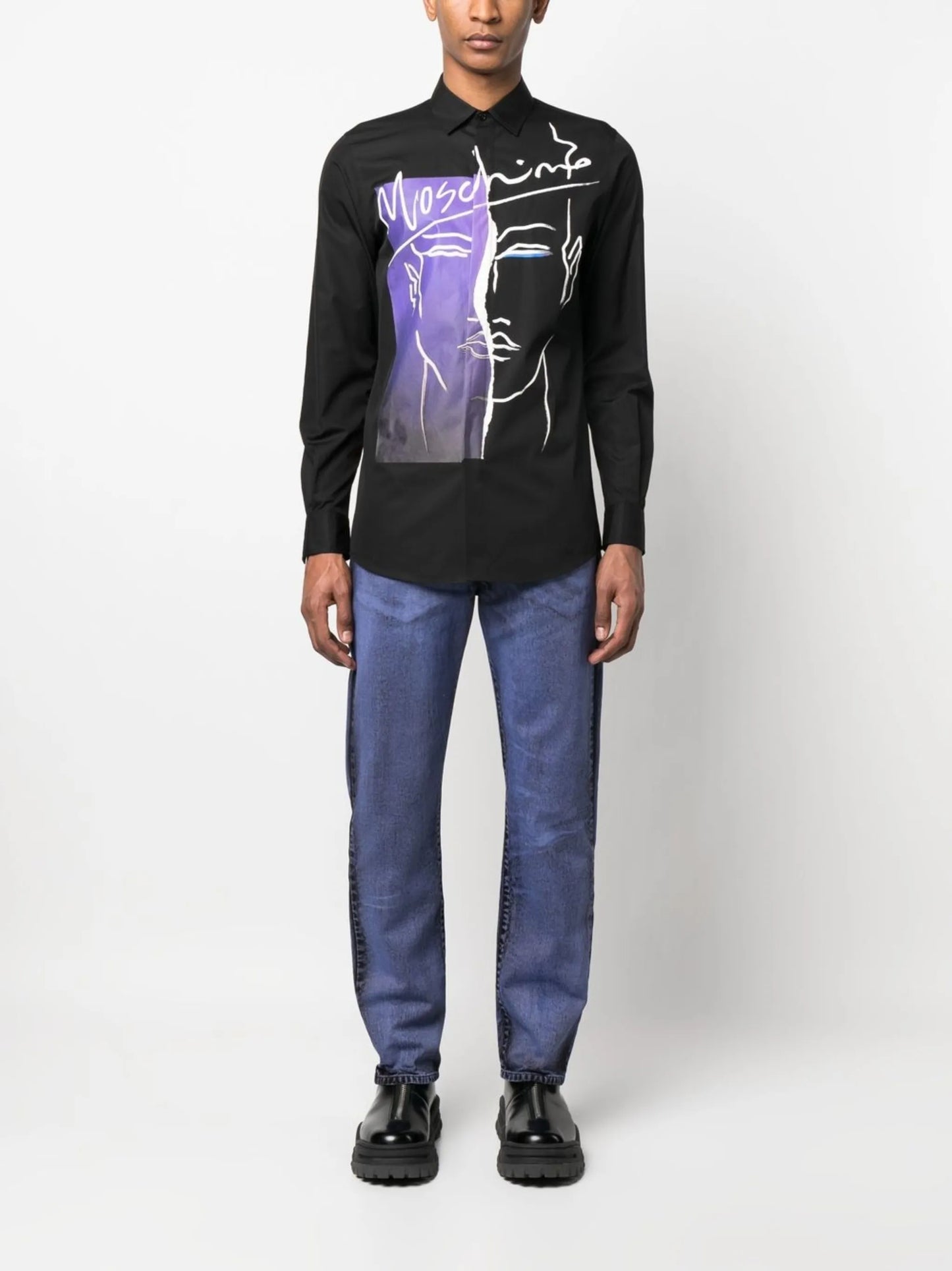 slim-cut jeans