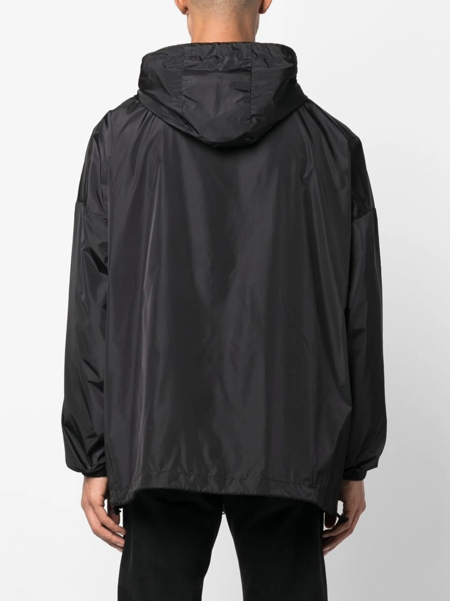 Icon logo-print hooded coat